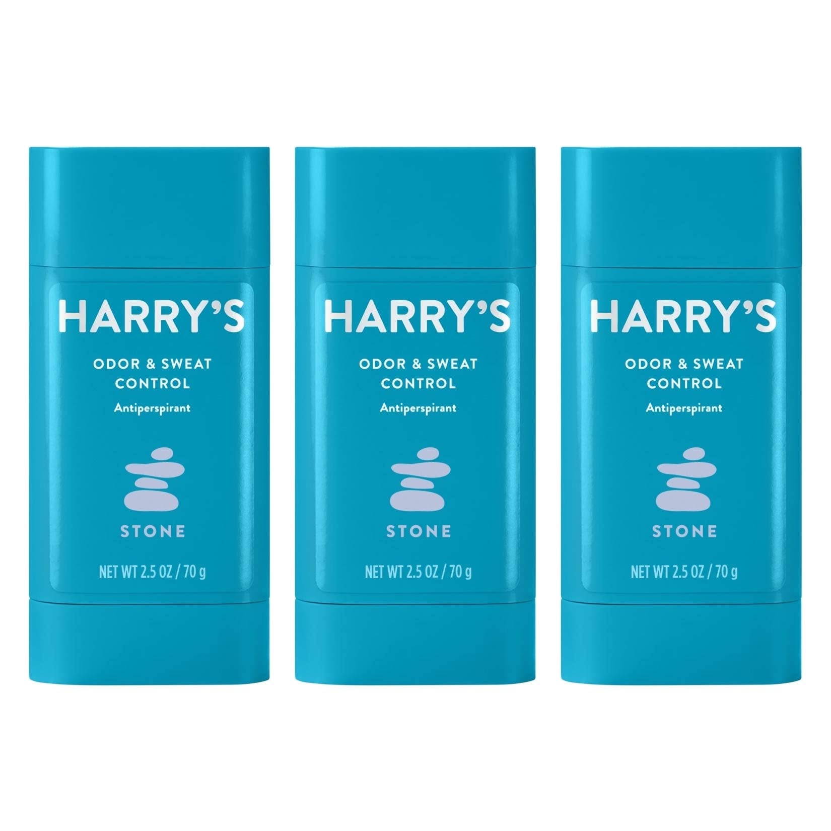 Harrys Deodorant & Antiperspirant - Odor & Sweat control Antiperspirant for Men - Stone (3 count)