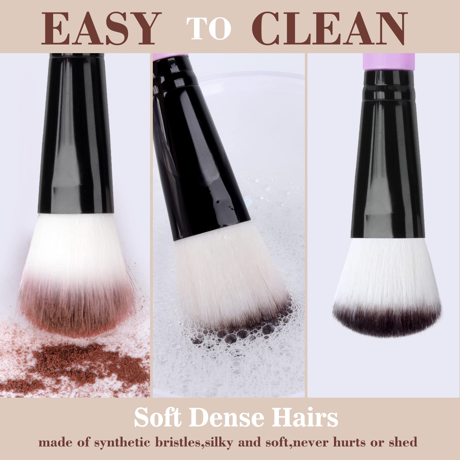 Makeup Brush Sets - 12 Pcs Makeup Brushes For Foundation Eyeshadow Eyebrow Eyeliner Blush Powder Concealer Contour