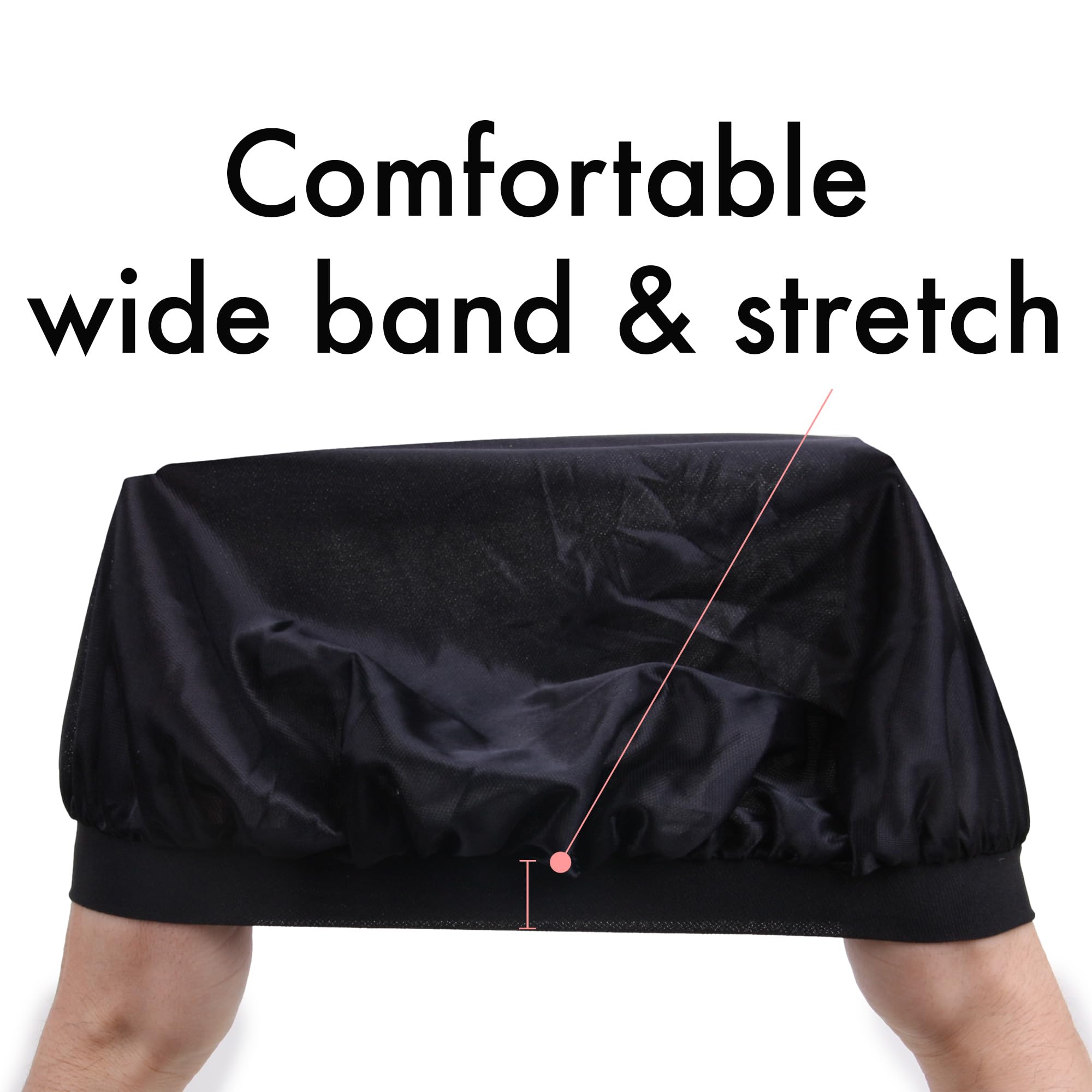 Donna Kids Comfort Band Bonnet For Sleeping Cap Soft Silk Night Hats For Natural Hair Teens Toddler Child Baby Double Showering