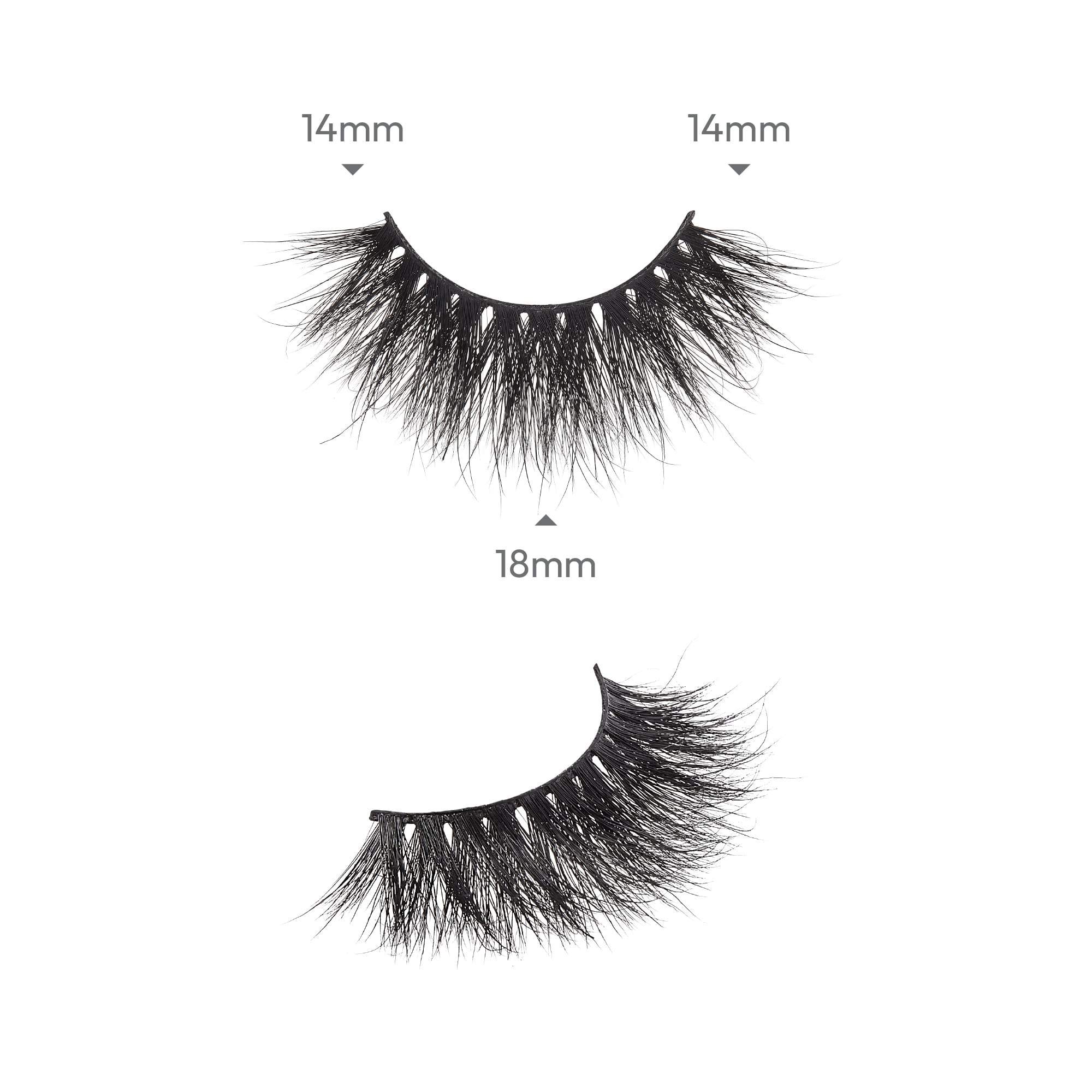 I-Envy Luxury Mink Collection False Eyelashes 100% Real Mink Glamorous Eye Look Lashes Maximum Fluffiness 3D Multi-Curl Angle (3