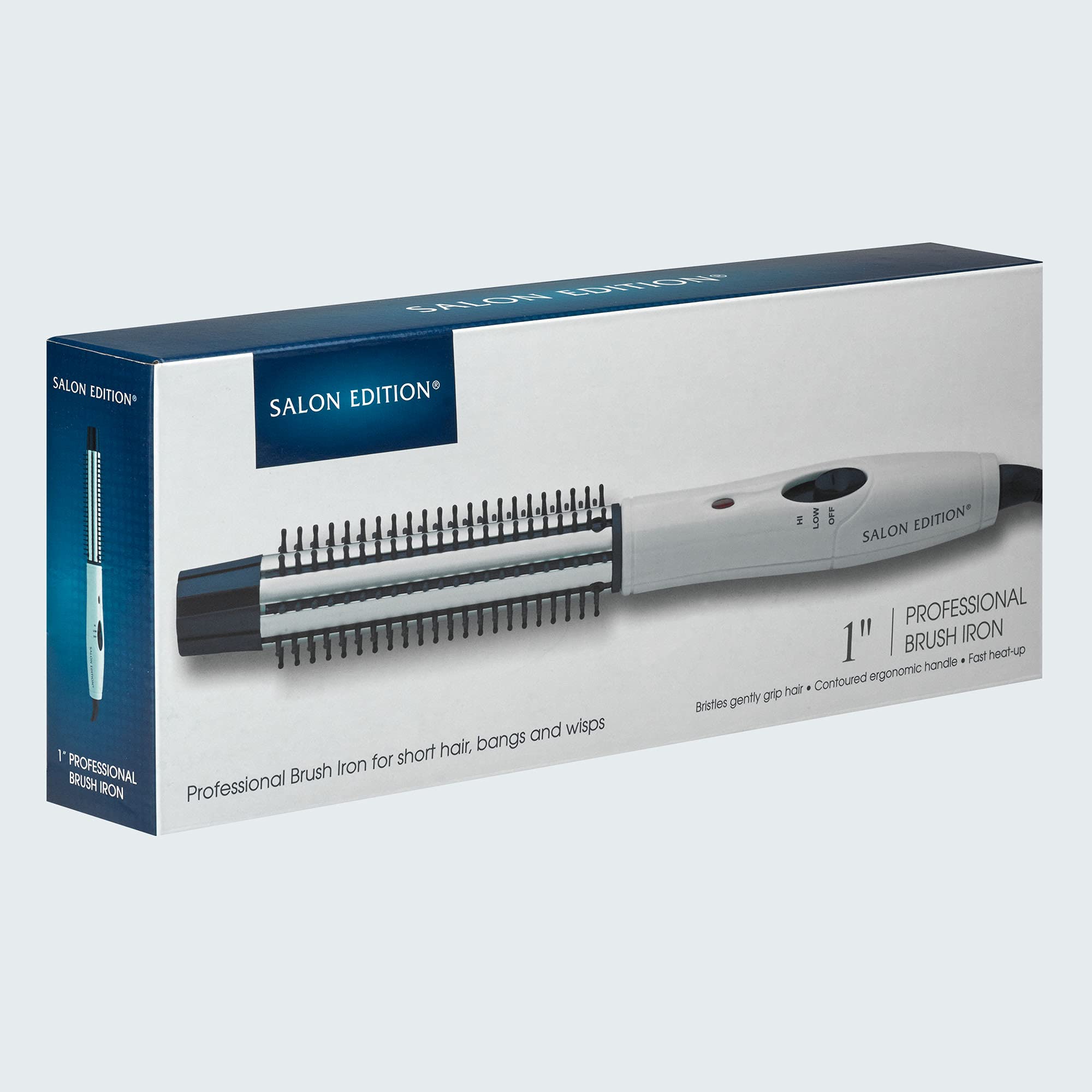 Salon Edition Hair Styling Brush Iron | Smooth 2nd Day Hair Styles (1 in)