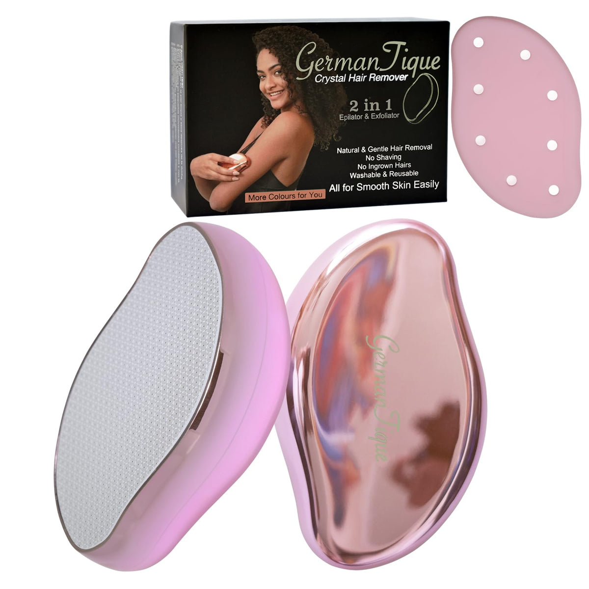 Germantique Crystal Hair Eraser,Natural Crystal Hair Remover,Reusable Painless Nano Glass Hair Removal Device Without Shaver,Gen