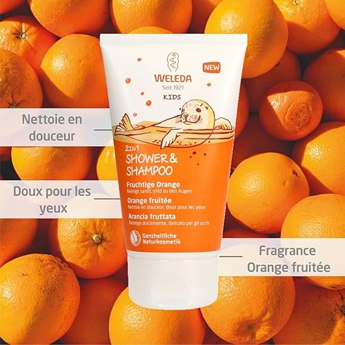 Weleda Kids 2 In 1 Happy Orange Shower, 150 Ml
