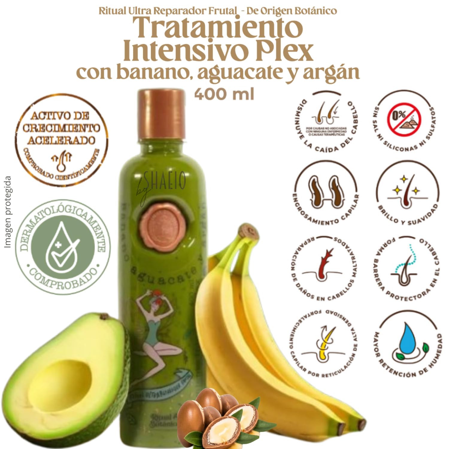 RITUAL BOTANICO Kit 4 Crecimiento Acelerado y Ultra Reparador S.O.S: Shampoo de Cebolla, Mascarilla para el Cabello, Acondiciona
