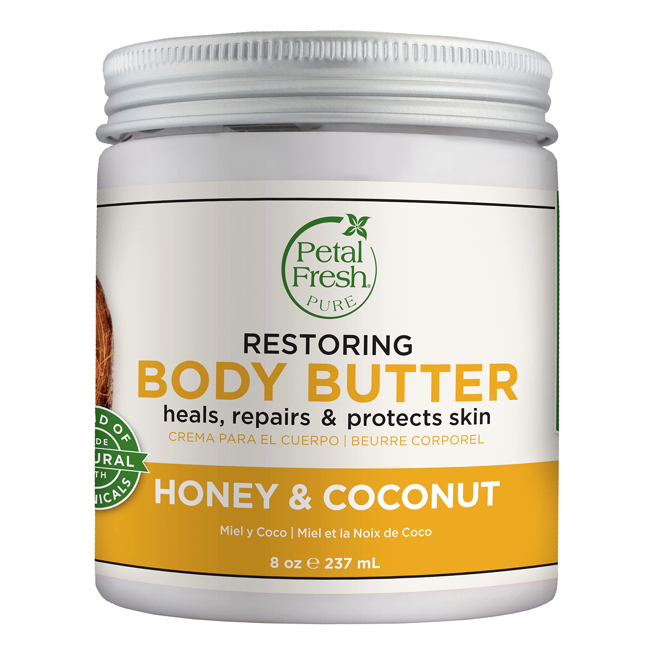 Petal Fresh Restoring Body Butter With Honey, Coconut Oil And Shea - Intense Hydration, Cruelty Free