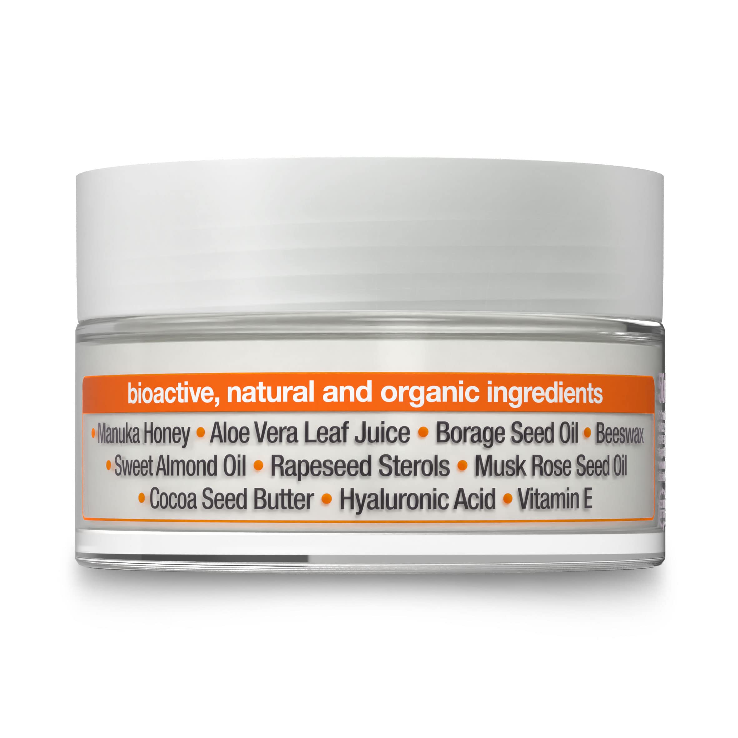 Organic Manuka Honey Rescue Cream Bioactive Skincare (1.7 Fluid Ounces)