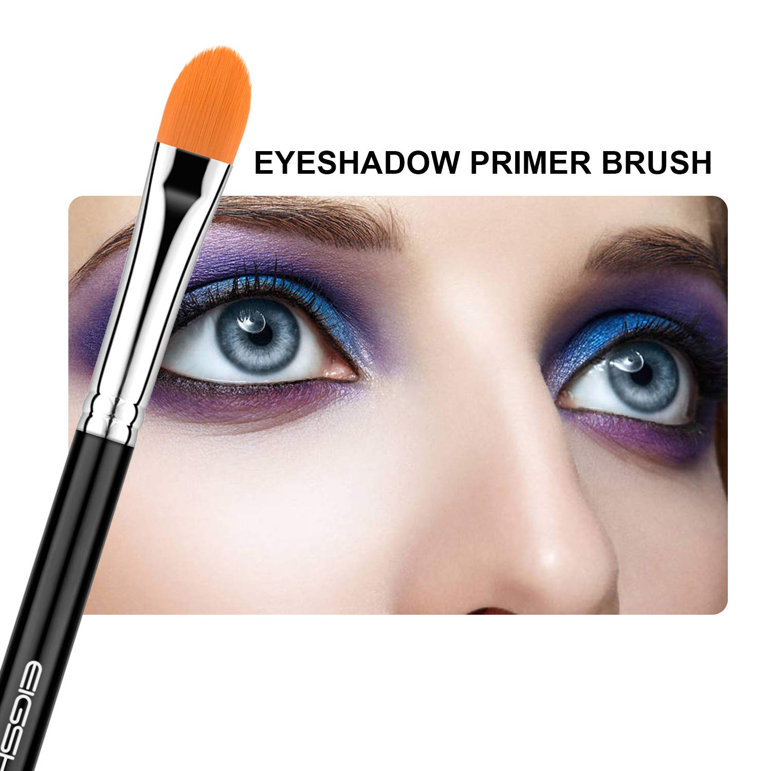 Eye Shadow Primer Applicator Brush for Blending, Concealer, Professional Tools for Applying Cream, Liquid Shadows and Eye Primer