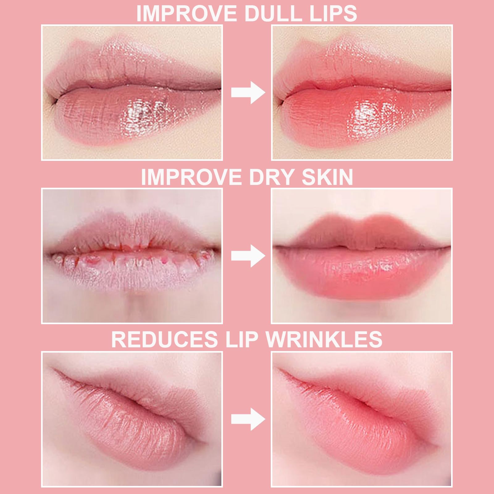 3Pcs Lip Balm Honey Pot With Stick, Honey Strawberry Apple Moisturizing And Hydrating Sleeping Lip Mask, Day And Night Repair An