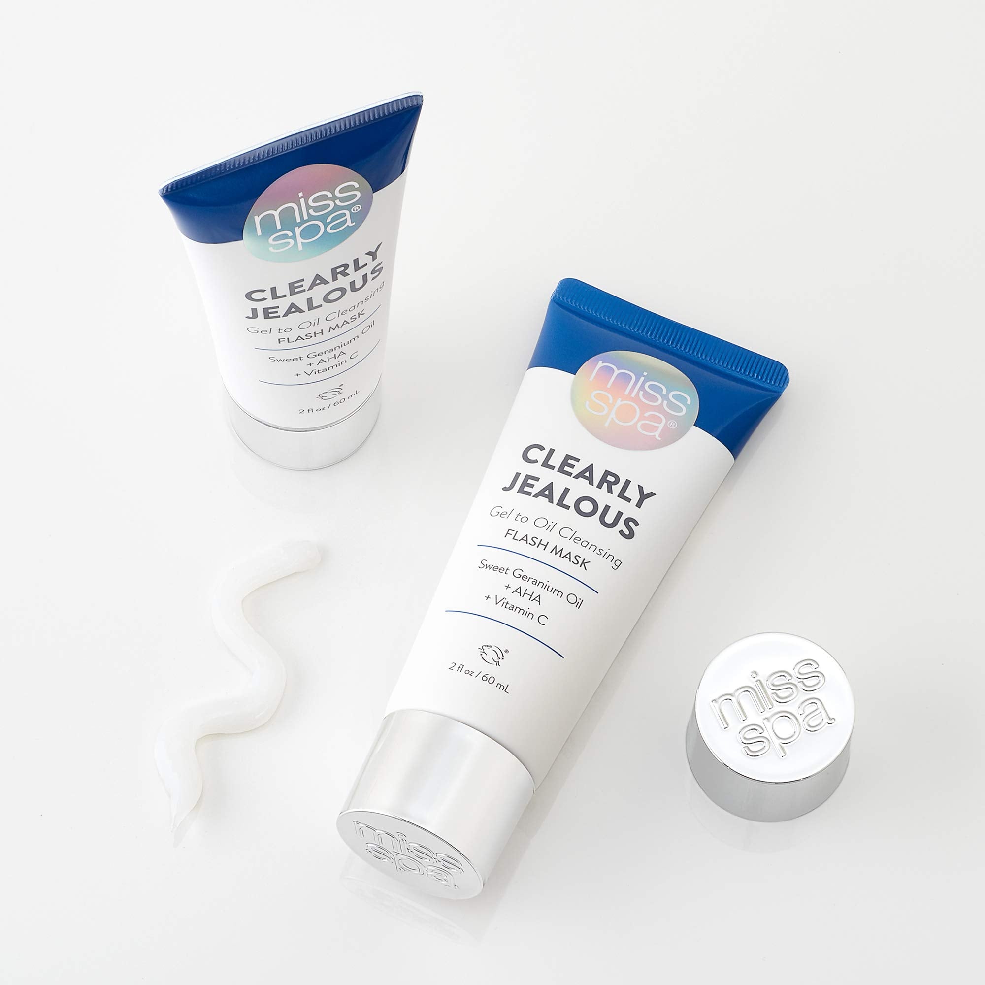 MISS SPA Gel Cleansing Flash Face Mask for Women, Vitamin C, Make-up Remover, Alpha Hydroxy Acid, Antioxidant, Remove Impurities