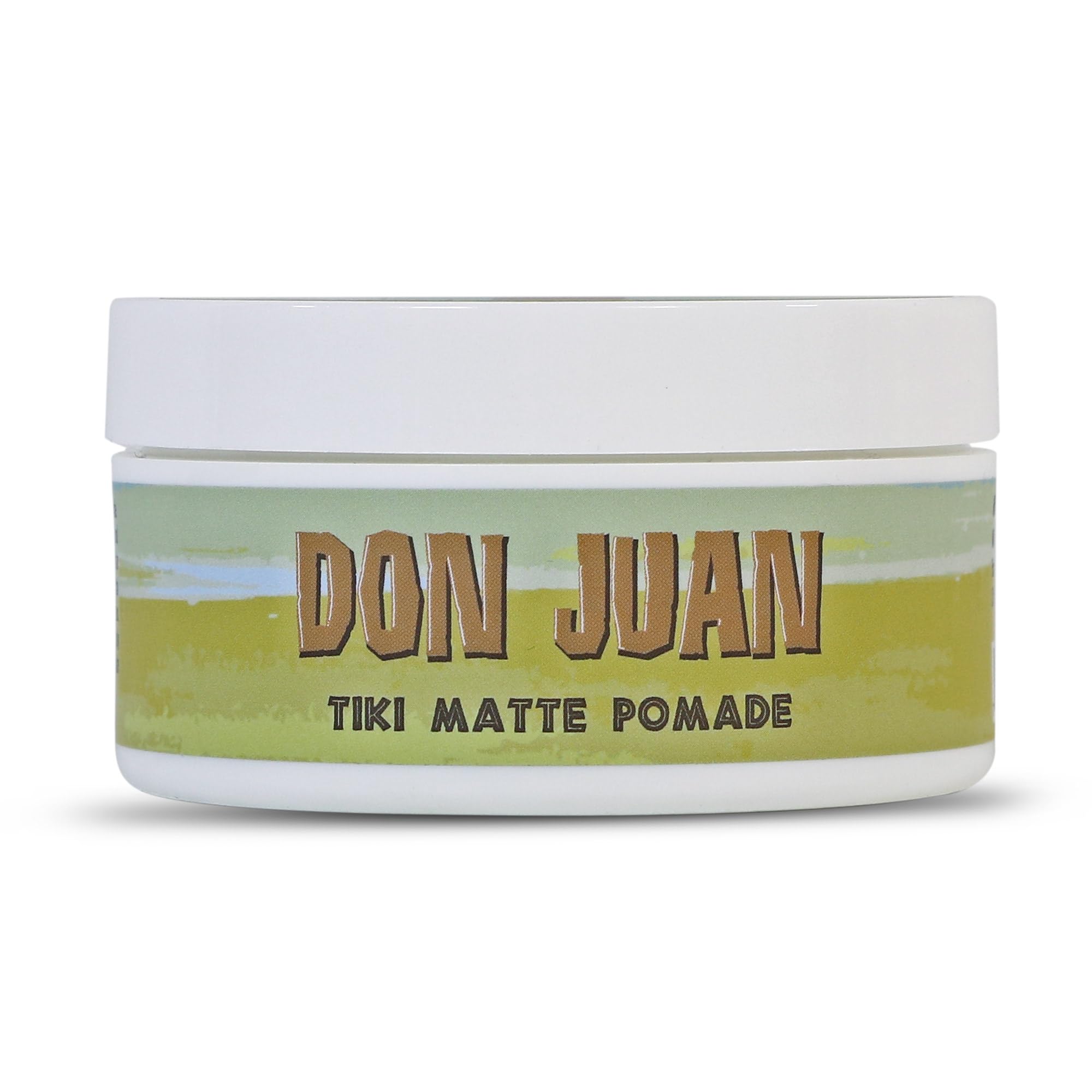 Don Juan Tiki Matte Pomade | Water Based | High Hold | Matte Finish | Natural Plant Extracts and Ocean Minerals | Mai Tai Tropic