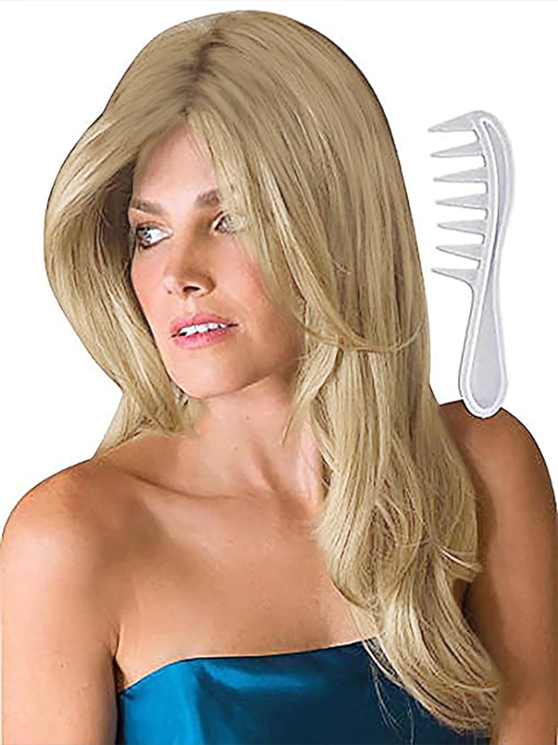 Noriko Angelica Synthetic Wig by Rene of Paris and Wig Lift Comb - Creamy Blond - Bundle 2 Items