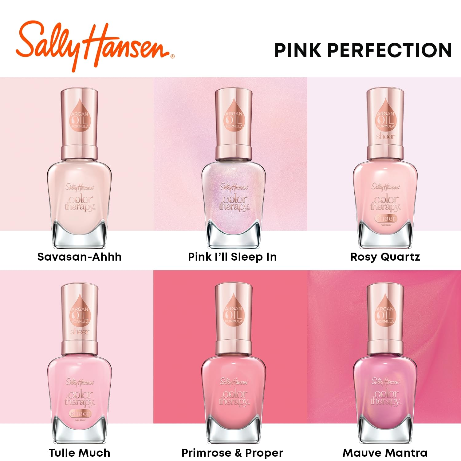 Sally Hansen Color Therapy Staycation Collection - Nail Polish - Pink I'Ll Sleep In - 0.5 Fl Oz