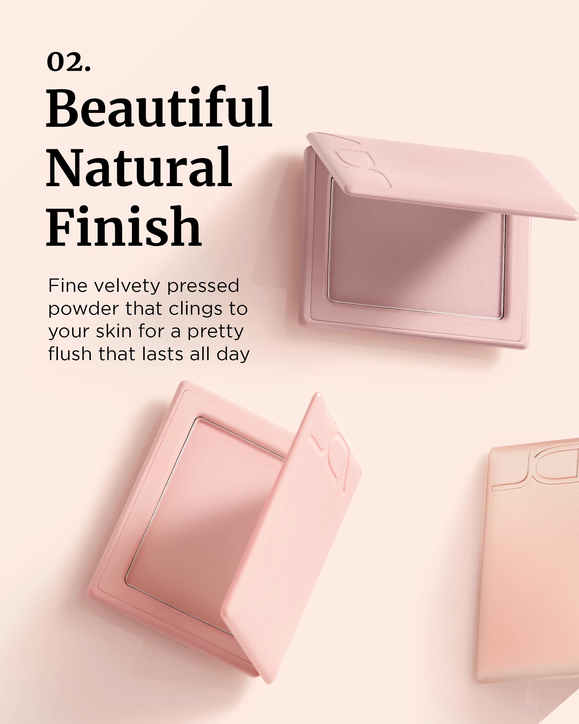 Vdl Cheekstain Pastel Blush For Cheeks (Bouncing Peach, 0.2Oz) - Lightweight, Velvet Powder Formula - Seamless, Long-Lasting, Na