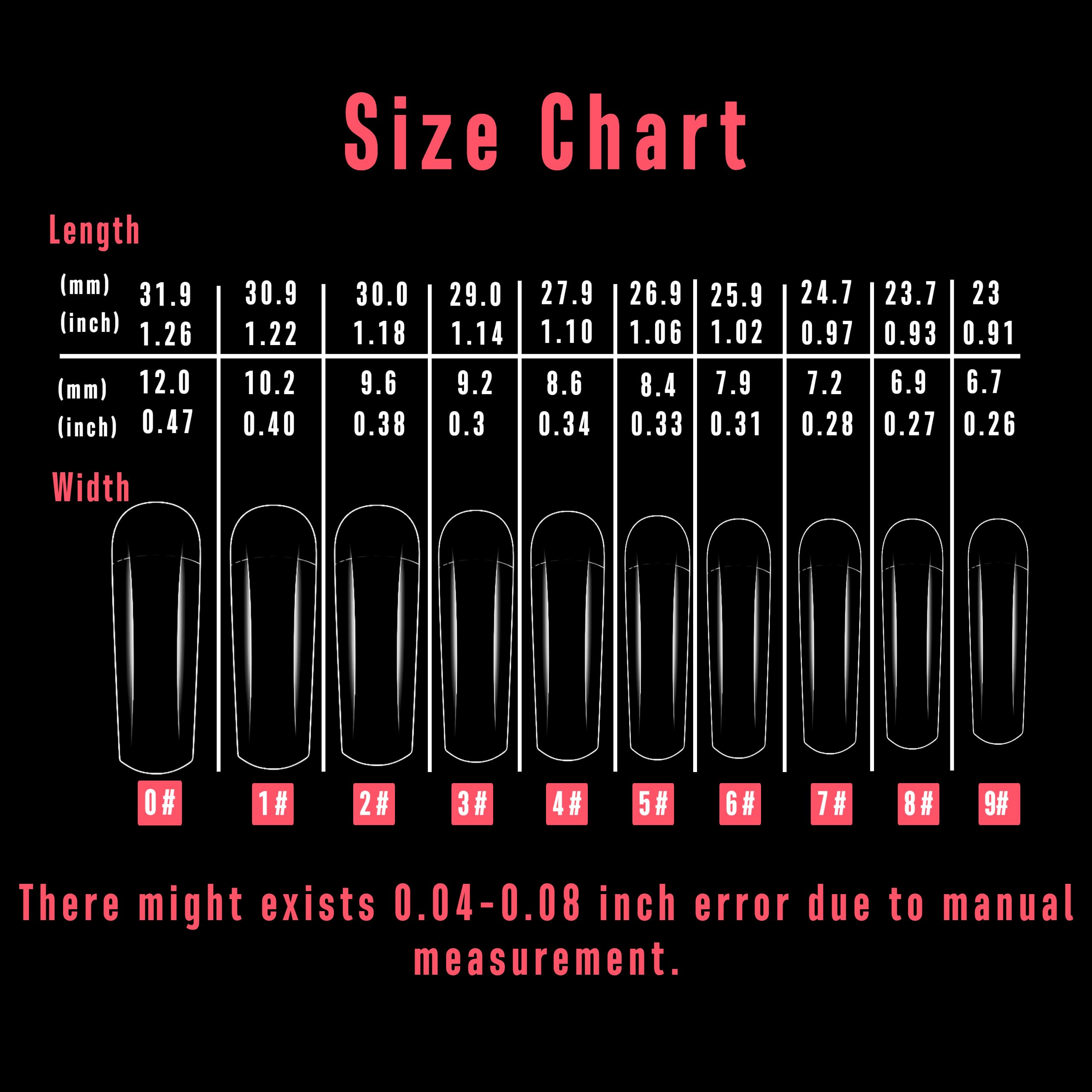 NOVO OVO 500 pcs Hawk Curved Trasnparent Extra Super Extreme Deep Curve Half Cover Long Square Tapered Eagle Claw False Nail Ext