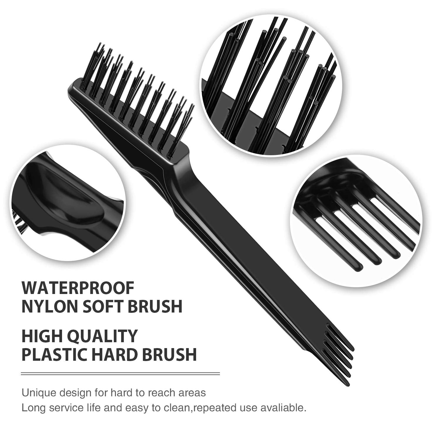 Boao 2 Pieces Hair Brush Cleaning Tool Comb Cleaner Brush Mini Comb Cleaning Hair Remover Tool for Removing Dust Home and Salon