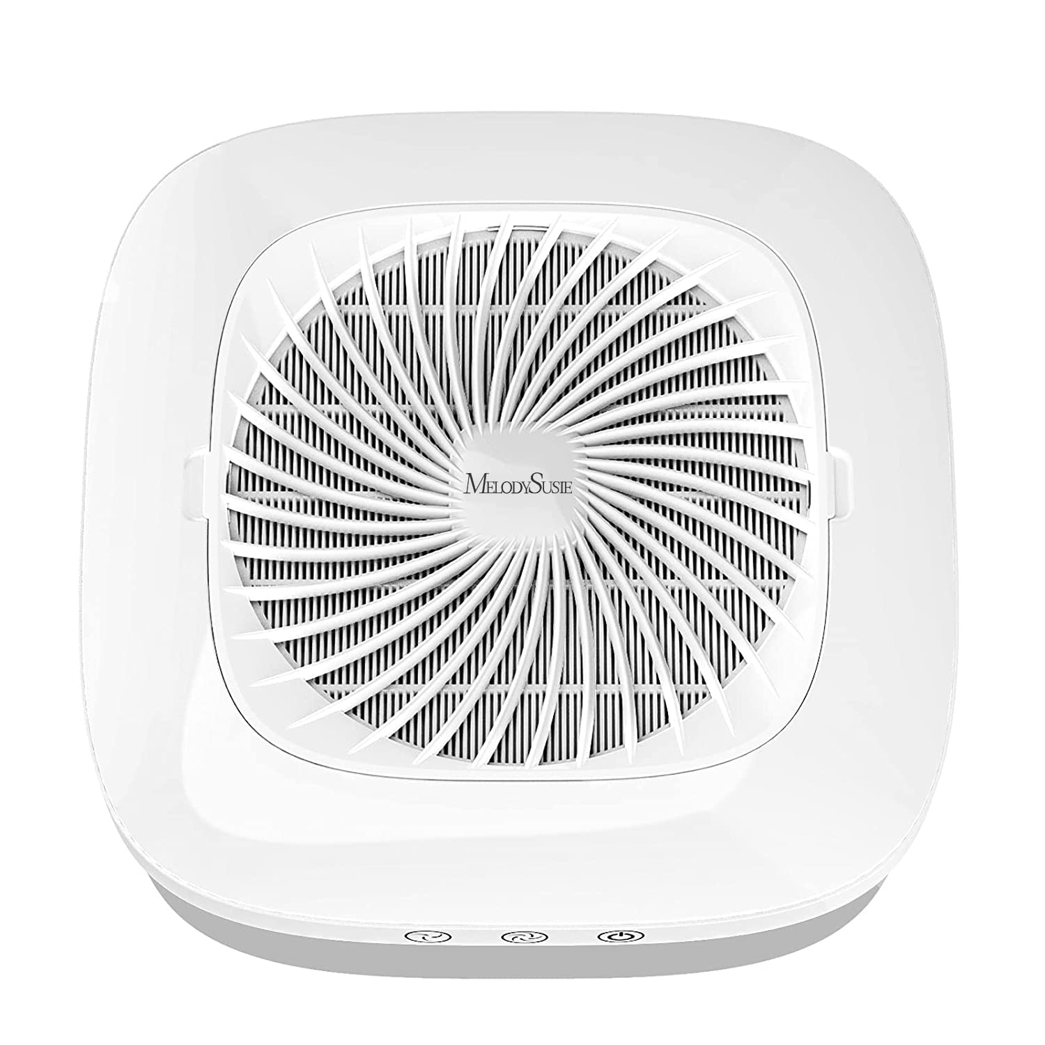 Melodysusie Nail Dust Collector With Reusable Filter, Powerful Vacuum Fan Vent Dust Collector Extractor Electric Dust Suction Ma