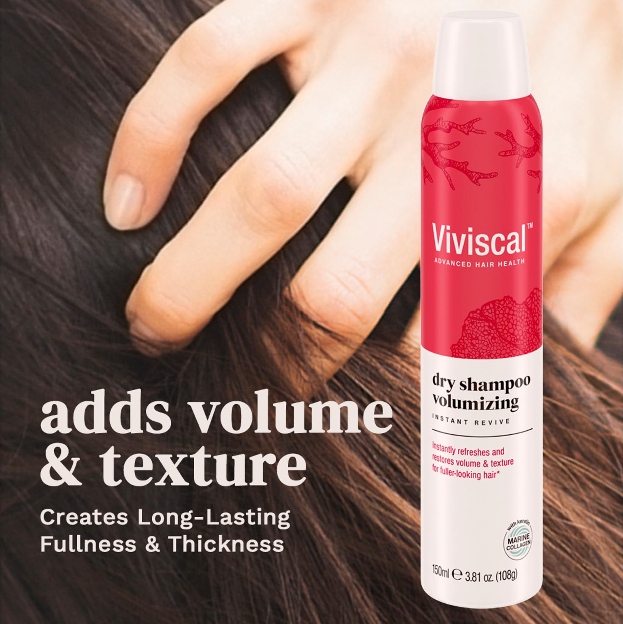 Viviscal Volumizing Dry Shampoo, Refresh Hair And Absorb Oil Between Washes, Waterless Shampoo For Added Hair Texture And Body,