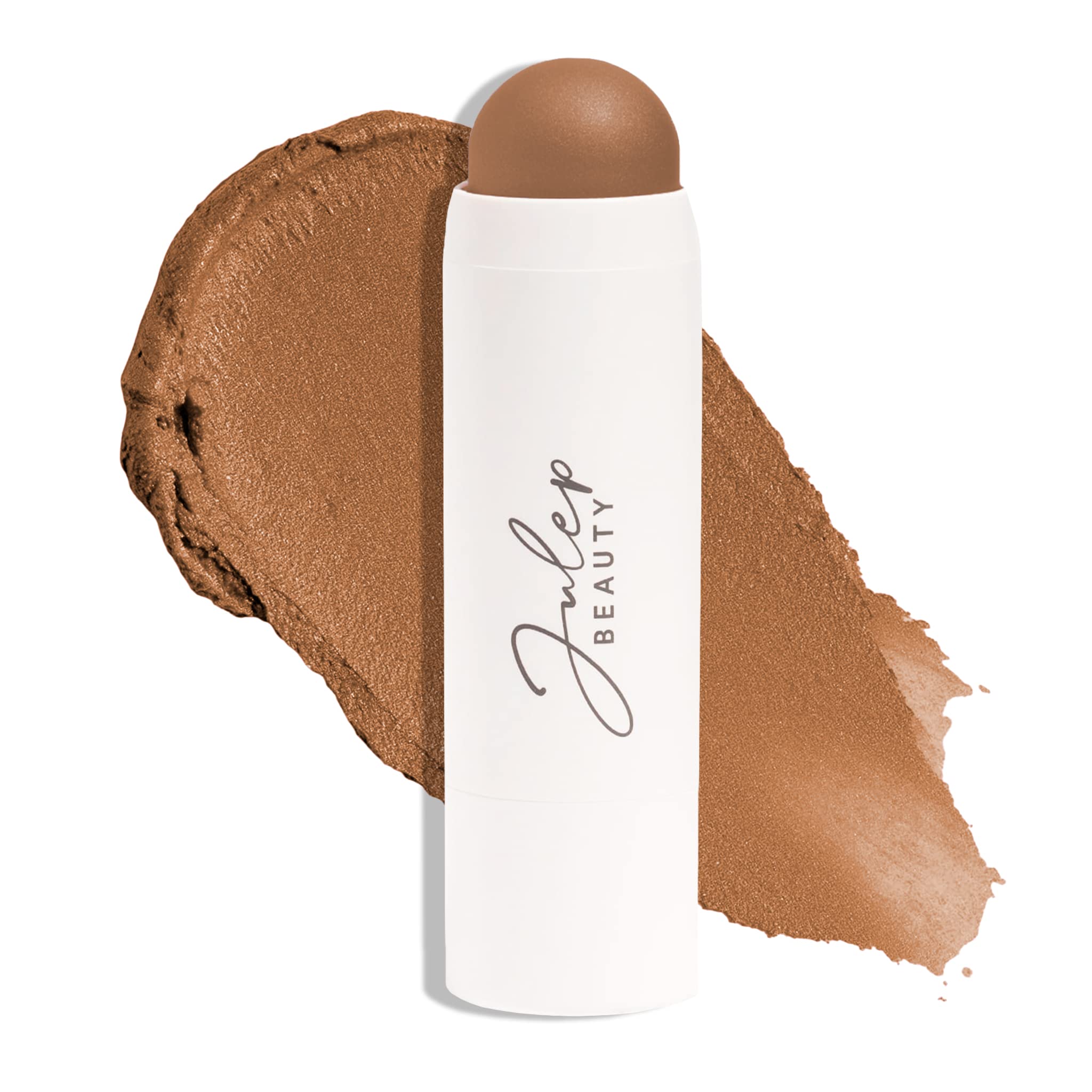 Julep Skip The Brush Cream to Powder Blush Stick - Neutral Bronze - Blendable and Buildable Color - 2-in-1 Blush and Lip Makeup 