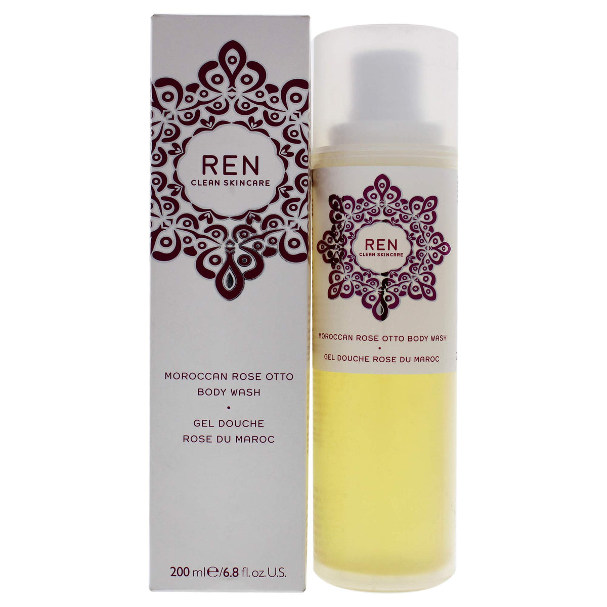 Ren Clean Skincare Moroccan Rose Otto Body Wash (68 Fl Oz) Daily Shower Gel To Cleanse, Refresh & Purify Skin