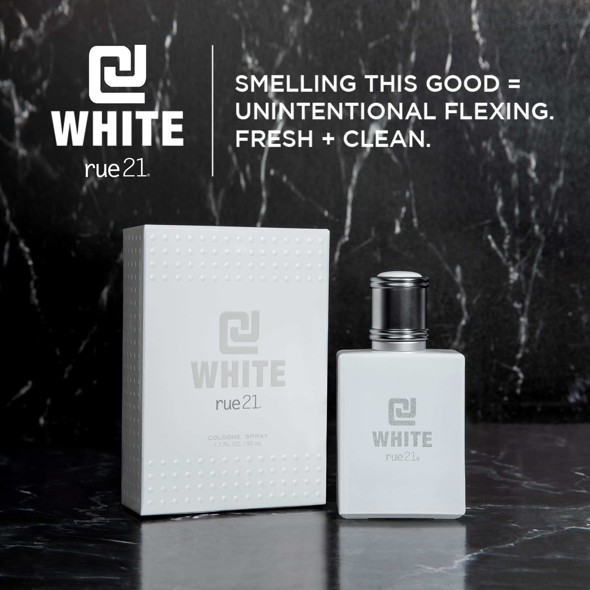 Rue 21 Men's Cologne Spray - CJ White, 1.7 fl oz (50 ml), Refreshing Scent