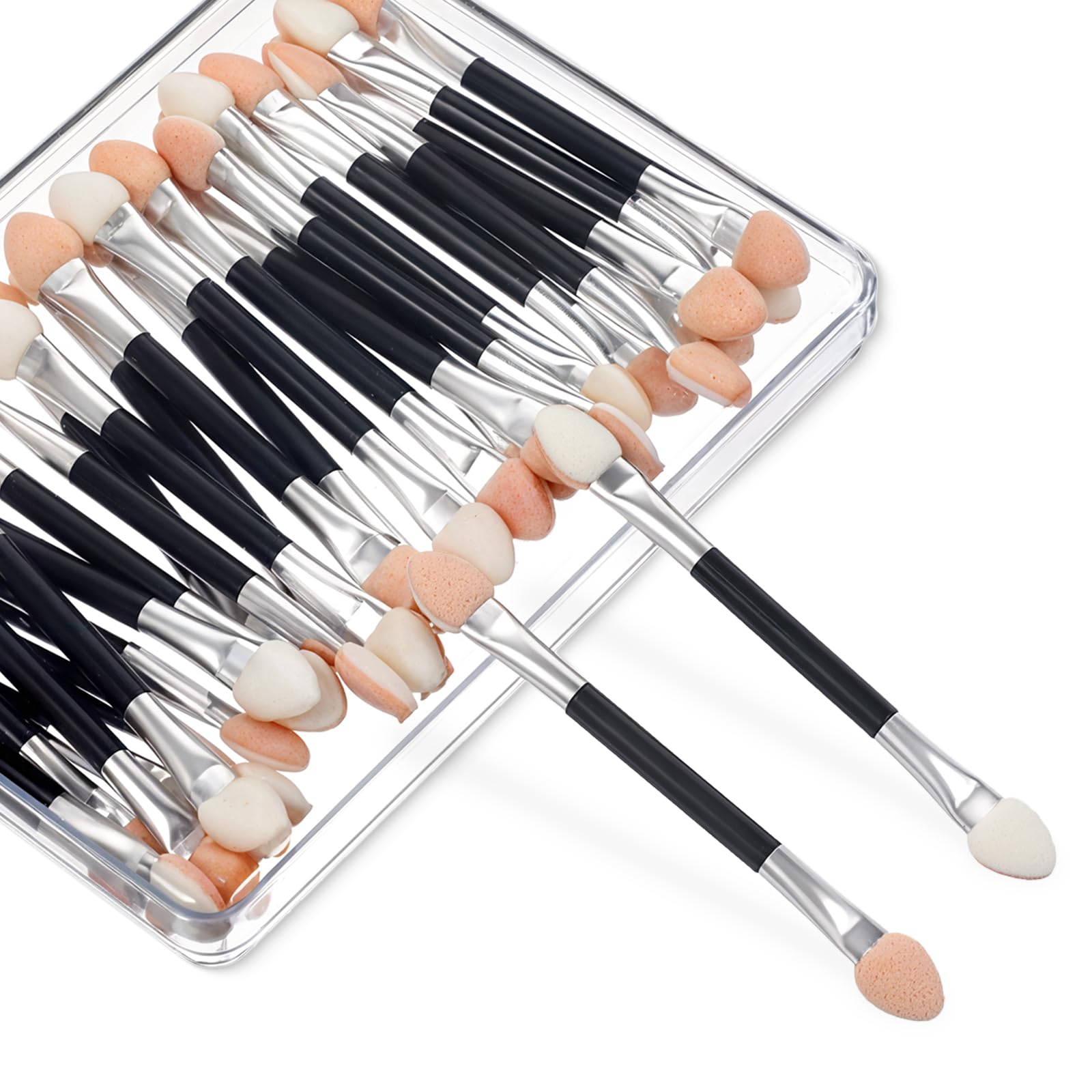 Disposable Eyeshadow Applicators, 30 PCS Dual Sides Eye Shadow Applicator Sticks Double Head Eyeshadow Applicators Eye Shadow Sp