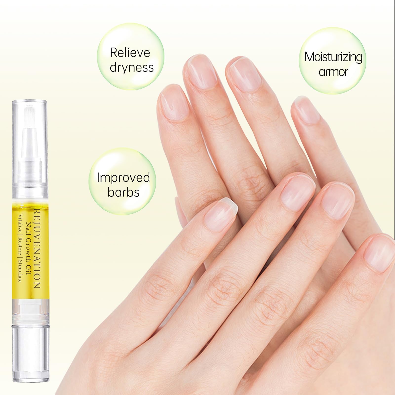 Tpyag Nail Growth Oil, Rejuvenation Nail Oil Pen, Natural Rejuvenation, Instant Nail Strength, Cuticle Oil for Nails, Nail Stren