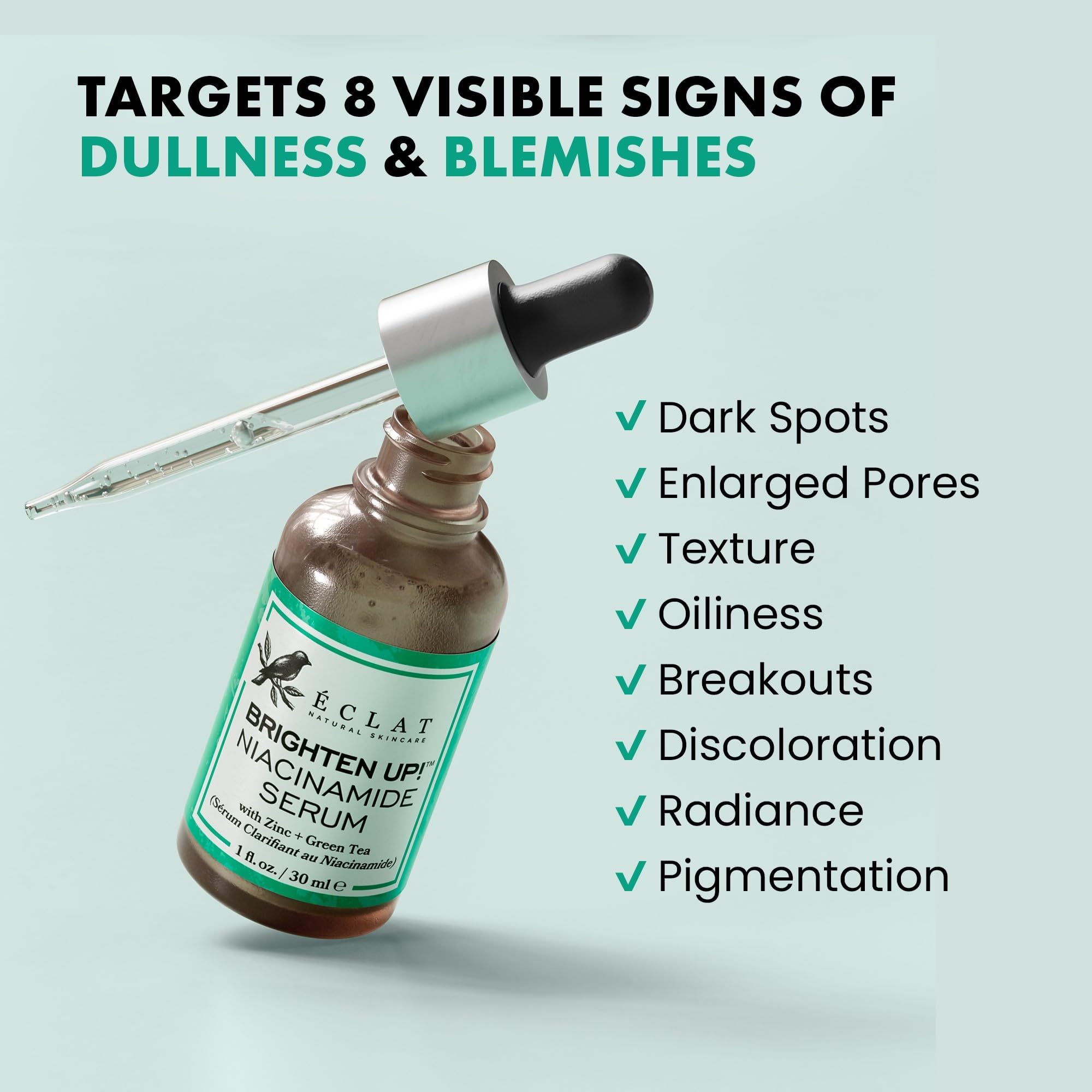 CLARIFYING Niacinamide Serum for Face - Pore Minimizer for Face Niacinimide Serum Dark Spot Remover for Face - Natrium Serum Nia