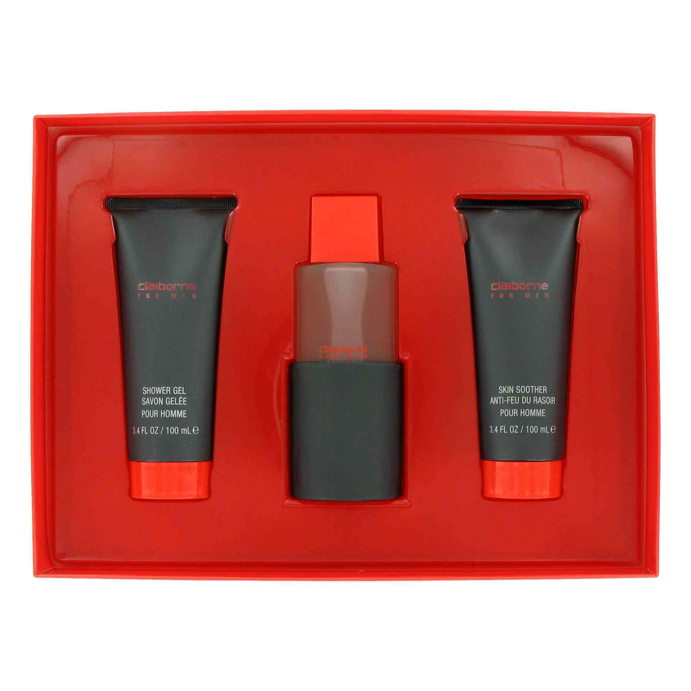Claiborne By Liz Claiborne For Men. Setcologne Spray 3.4 OZ & Aftershave Balm 3.4 OZ & Shower Gel 3.4 OZ