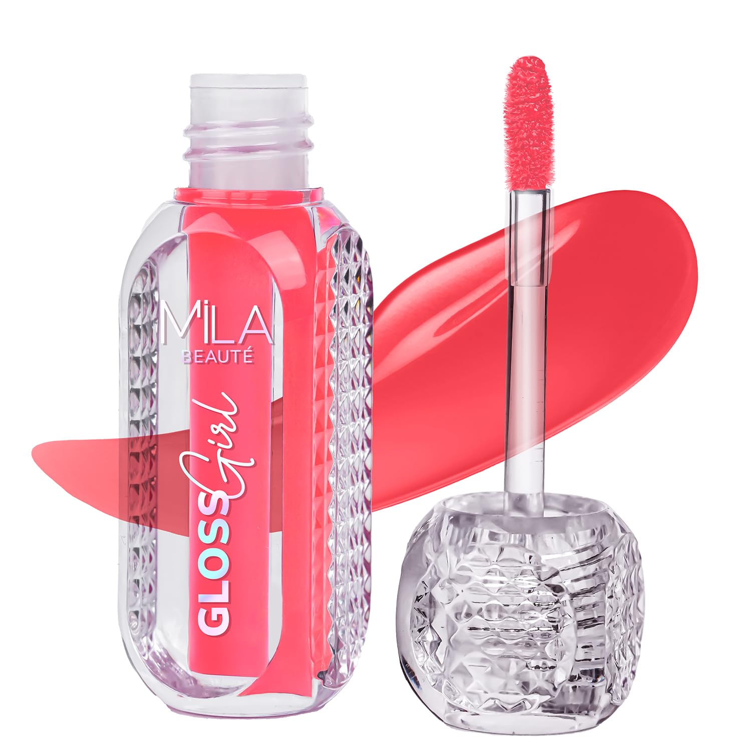 Mila Beaut Gloss Girl Lip Gloss|Enriched With Mango Seed Butter & Hyaluronic Acid|Light Weight & NonSticky Formula|Gives Fuller