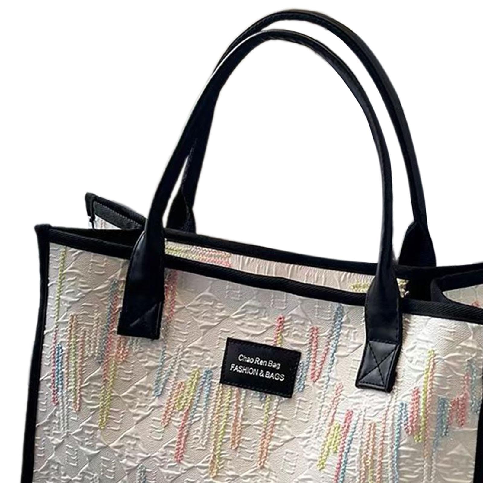 Enakshi Women Shoulder Bag Satchel Lightweight Tote Bag For Vacation Travel Birthday Beige|Clothing, Shoes & Accessories | Women