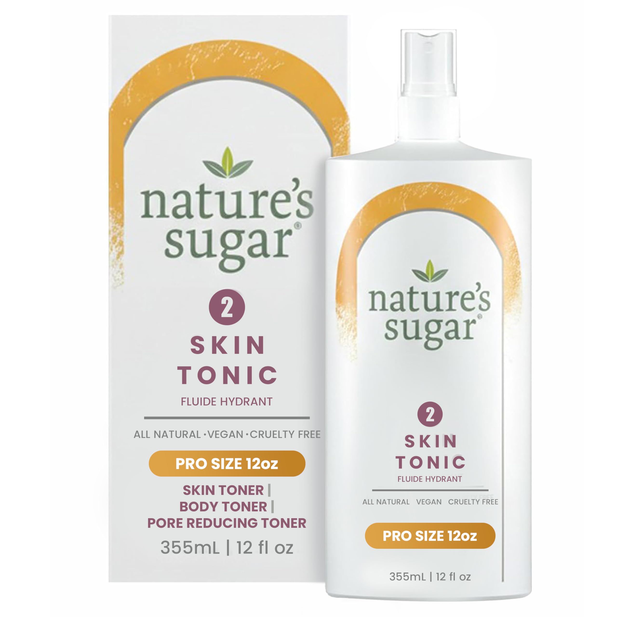 Natures Sugar Skin Tonic  Prewax Prep & Aftercare Spray, 355 ml