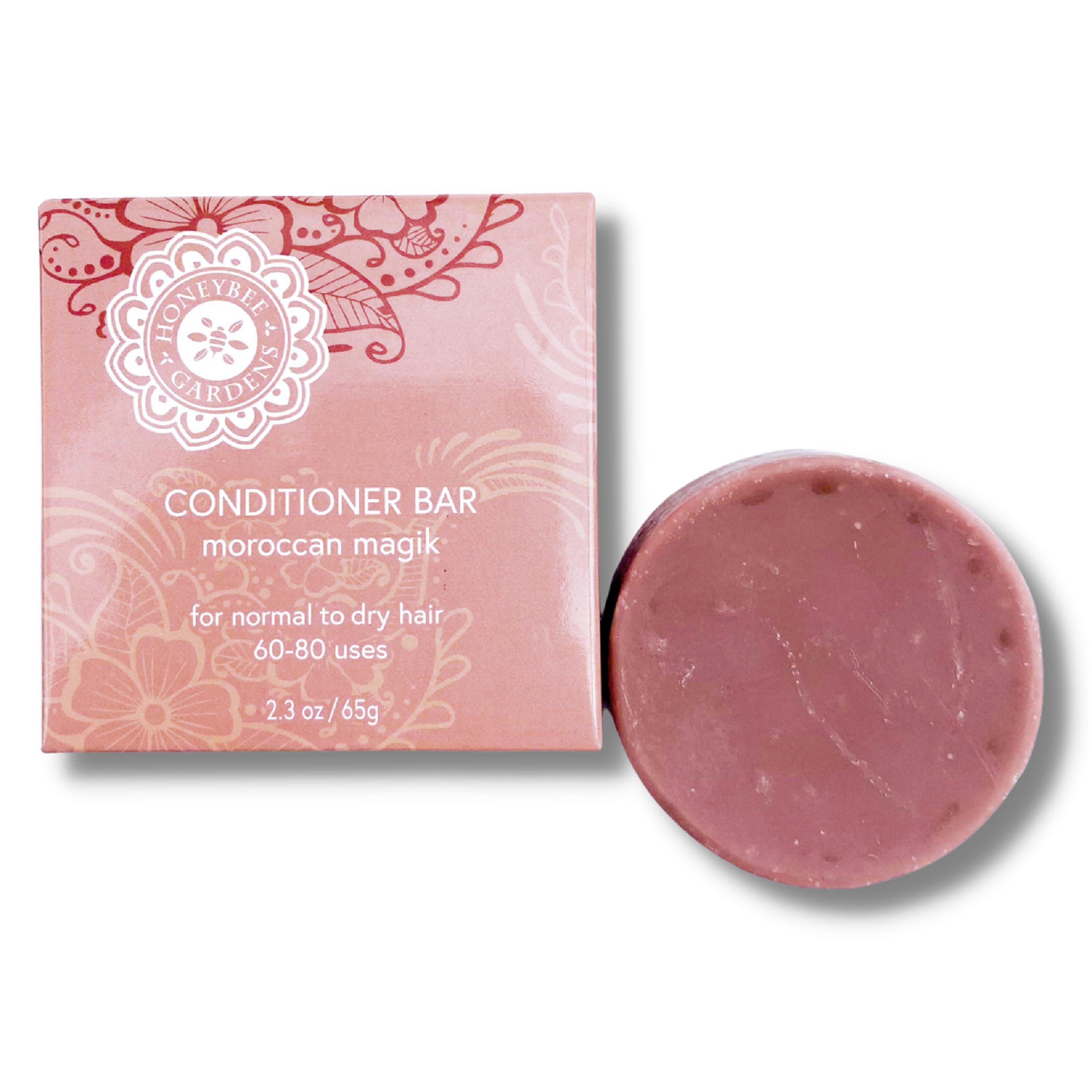 Honeybee Gardens Conditioner Bar, Moroccan Magik, Eco-Friendly, Nourishing, For All Hair Types, 2.3 oz