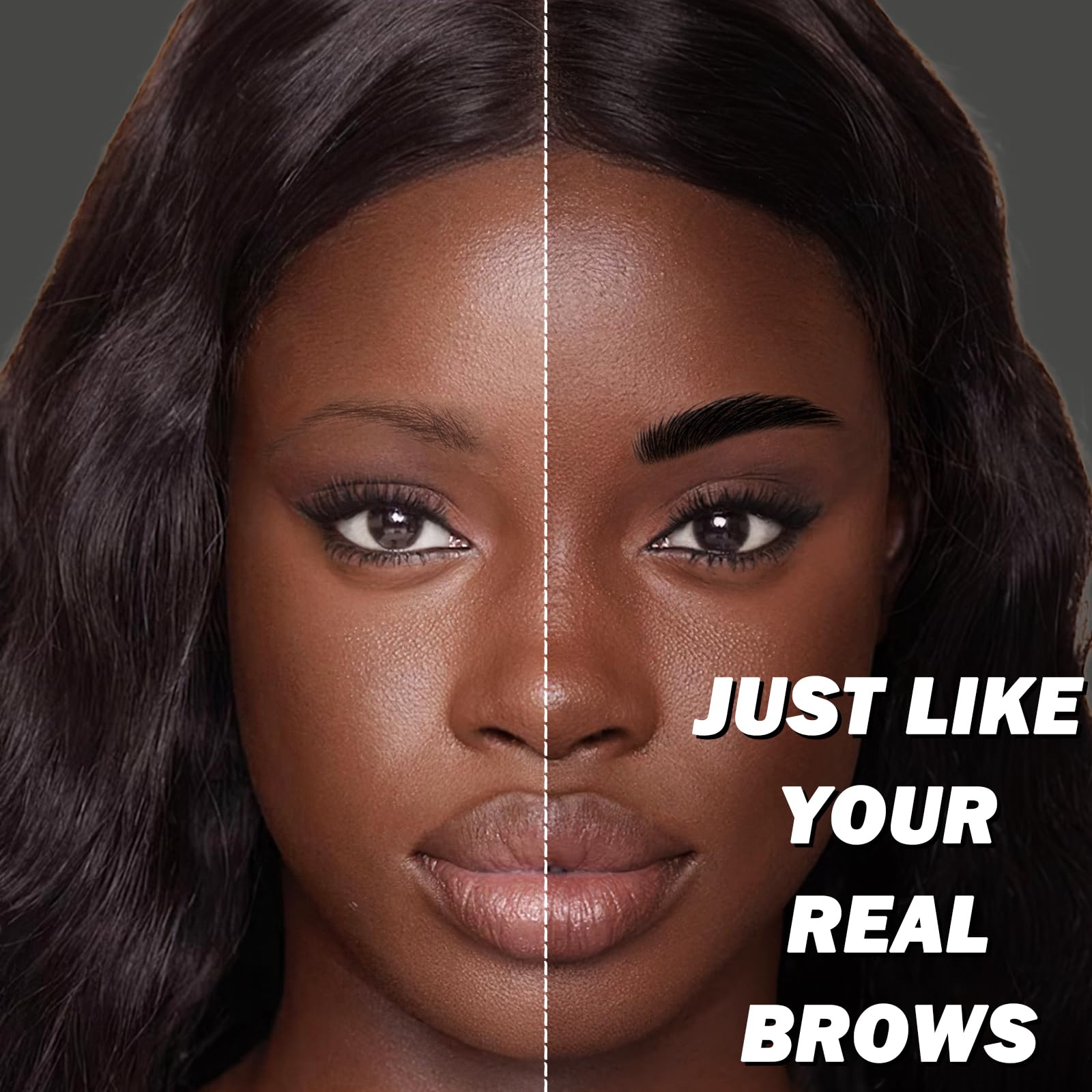 Microblade Eyebrow Pen, Waterproof Eyebrow Pencil Black Brow 4 Fork Tip Pencil, Liquid Thin Eyebrow Pen Long Lasting That Looks