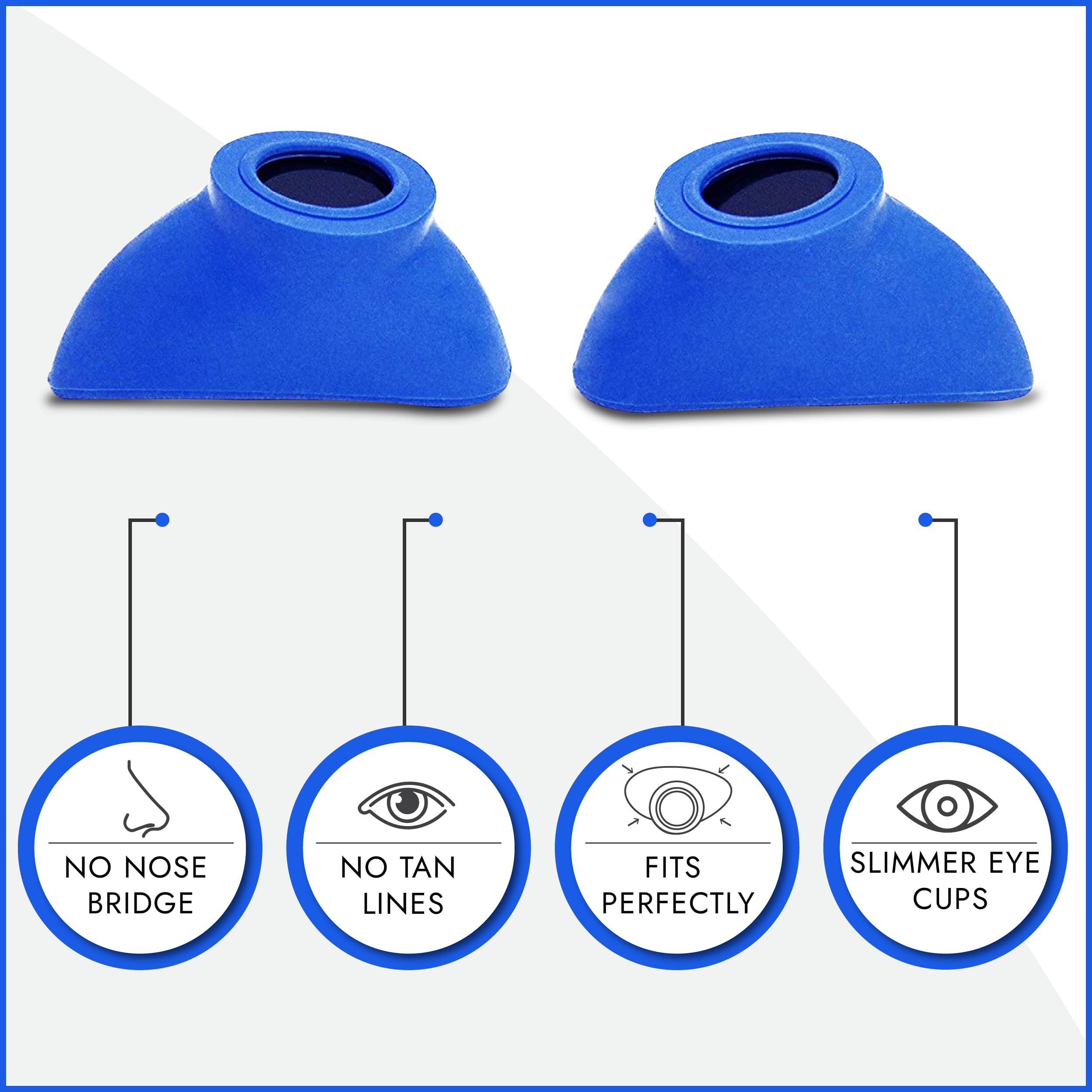 Super Sunnies Slim Flex UV Eye Protection, FDA Compliant Individual Tanning Goggles Eyeshields (Black)