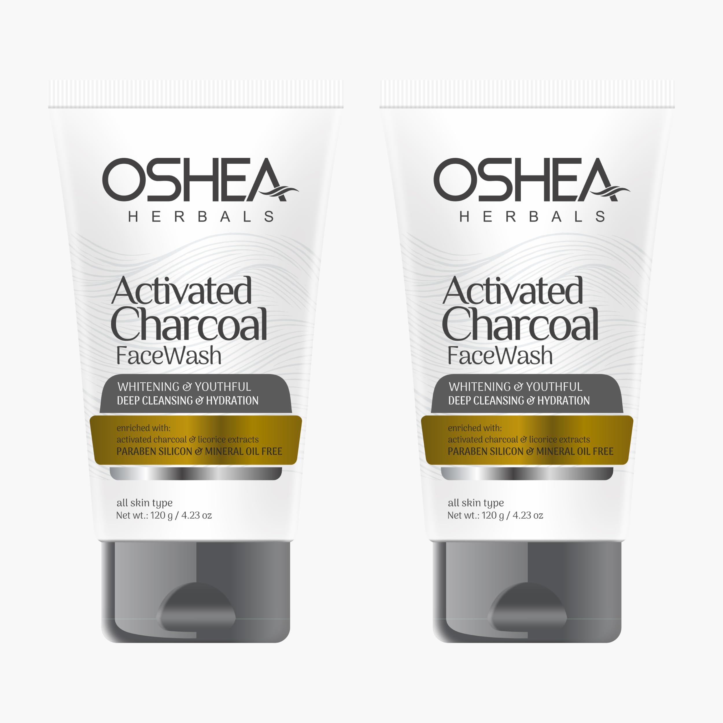 Oshea Herbals Activated Charcoal Facewash For Men And Women | Removes Black Heads & Uneven Skin Tone With Activated Charcoal & L