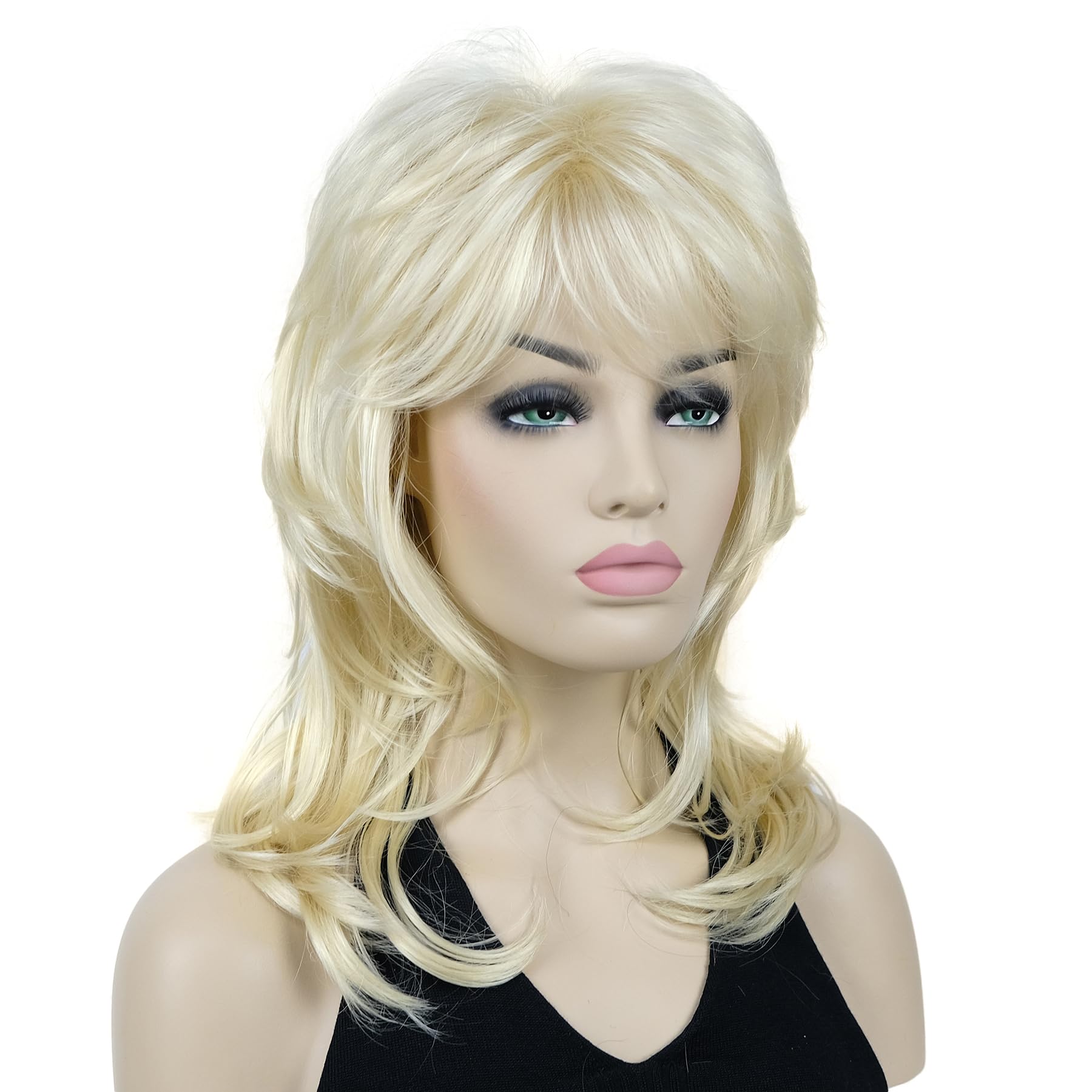 Lydell Long Soft Shaggy Layered Classic Cap Full Synthetic Wigs (613 Blonde)