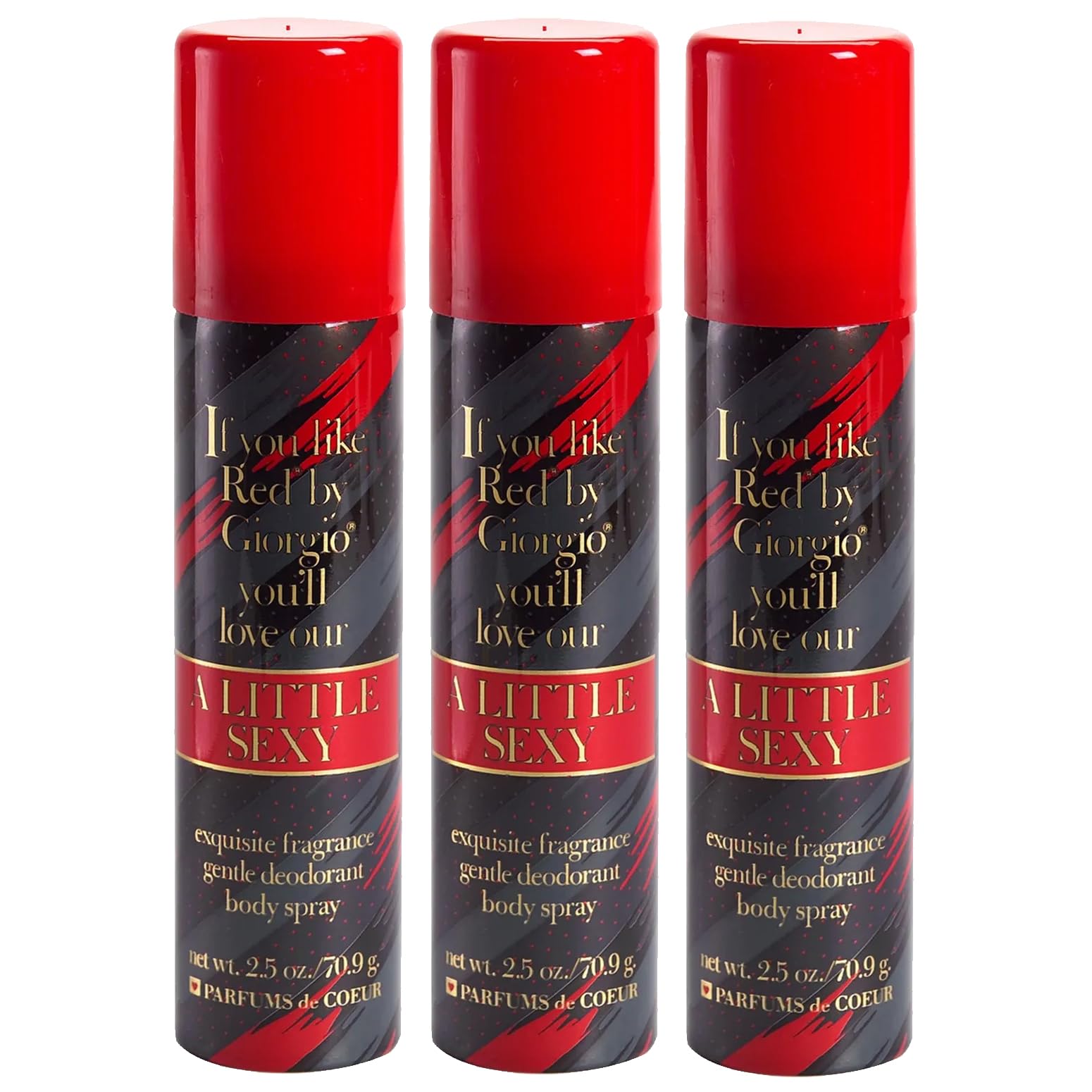 Parfums De Coeur A Little Sexy Deodorant Body Spray for Women, 2.5 Ounce (3)