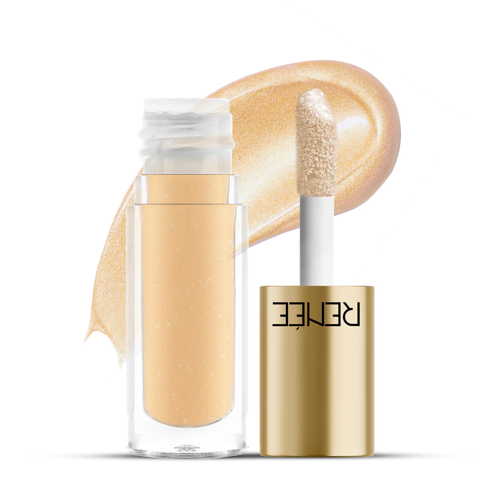 Renee You Are Glowing Liquid Highlighter For Face Makeup  Golden Gleam | Illuminating, Dewy Finish | LongLasting, Radiant, Pea