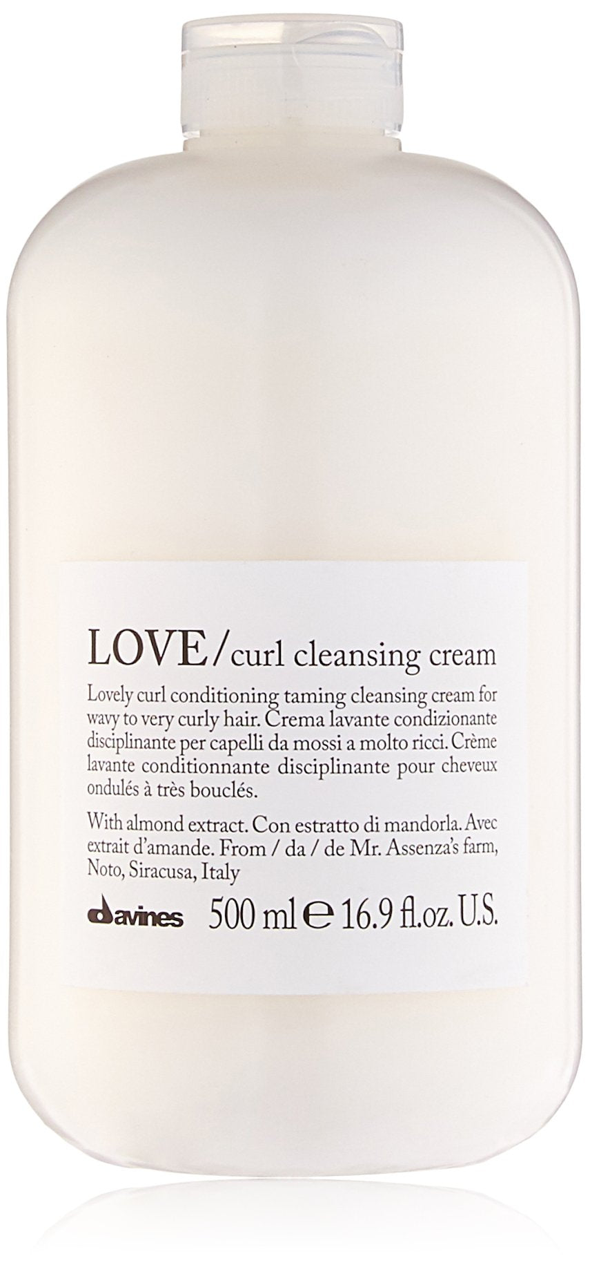 Davines LOVE curl cleansing cream, All In One Shampoo and conditioner, Soften and Hydrate Wavy And curly Hair, 169 Fl Oz