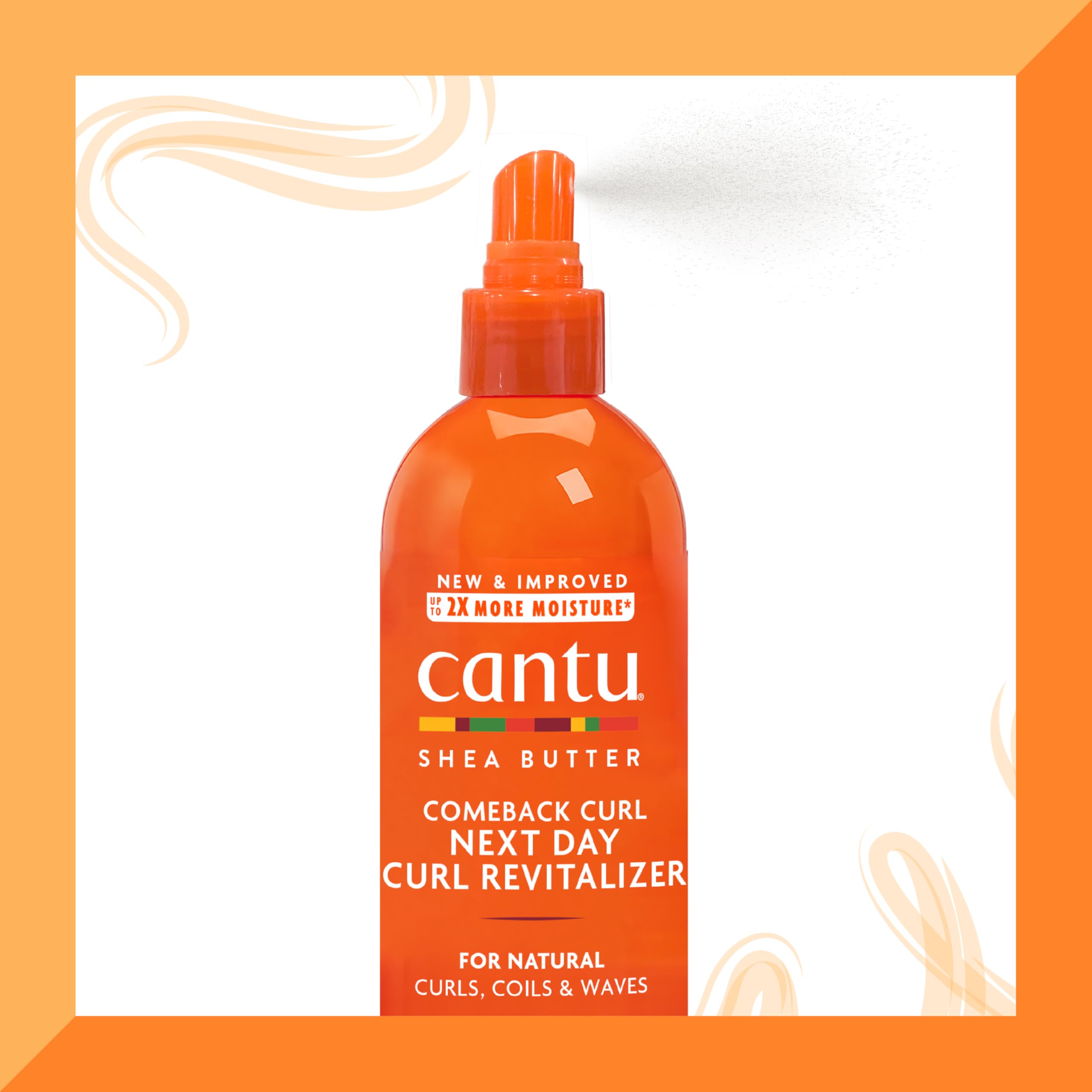 Cantu Comeback Curl Next Day Curl Revitalizer For Natural Hair With Pure Shea Butter, 12 Fl Oz (Pack Of 3) (Packaging May Vary)