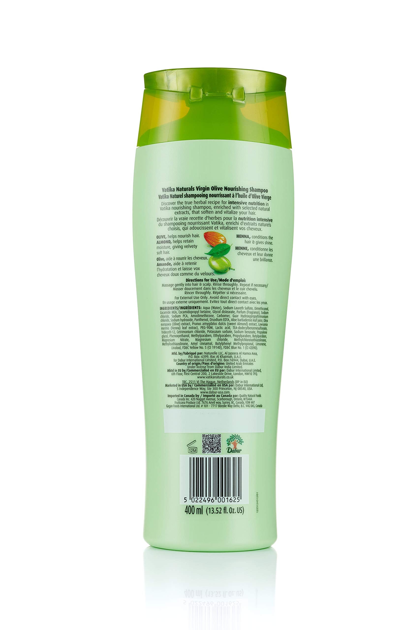 Vatika Naturals Nourishing Shampoo For Women - Strengthening & Moisturizing Cleanser For Curly, Damaged, And All Hair Types (400