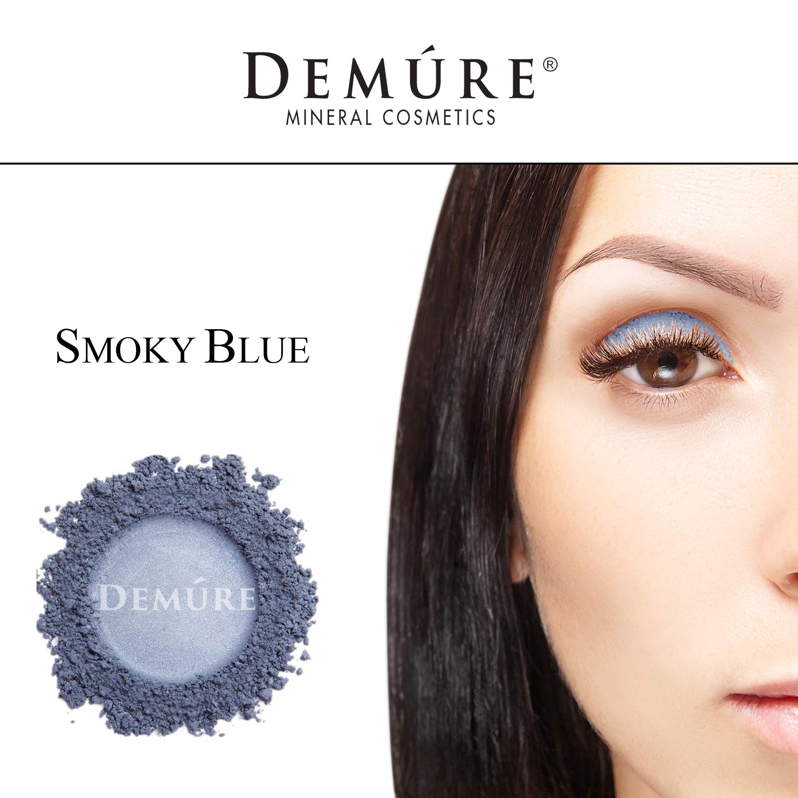 Mineral Make Up (Smoky Blue) Eye Shadow, Shimmer Eyeshadow, Loose Powder, Glitter Eyeshadow, Organic Makeup, Eye Makeup, Natural