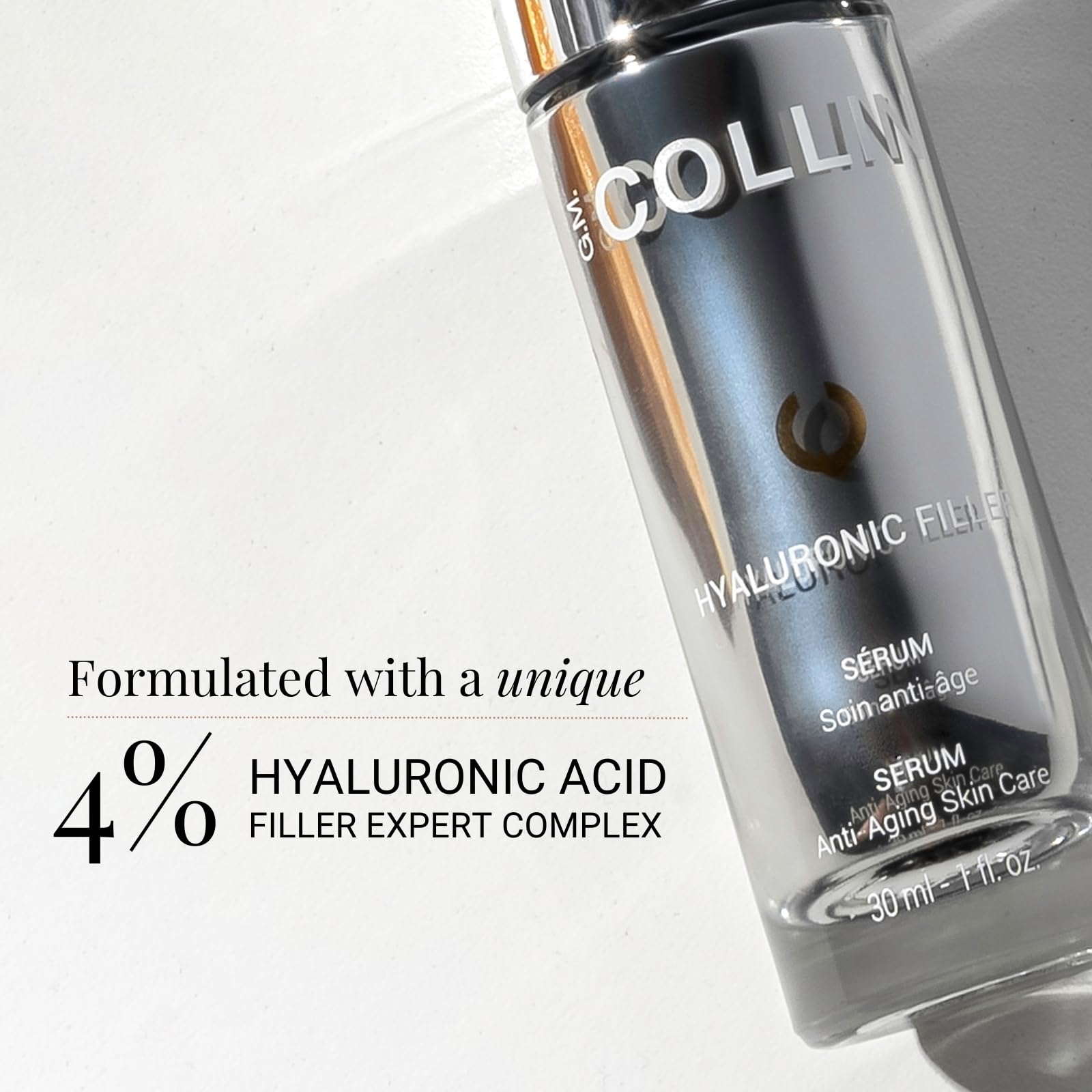 G.M. COLLIN Hyaluronic Filler Serum | Hydrating Hyaluronic Acid for Face | Anti-Aging, Wrinkle Reducing Formula