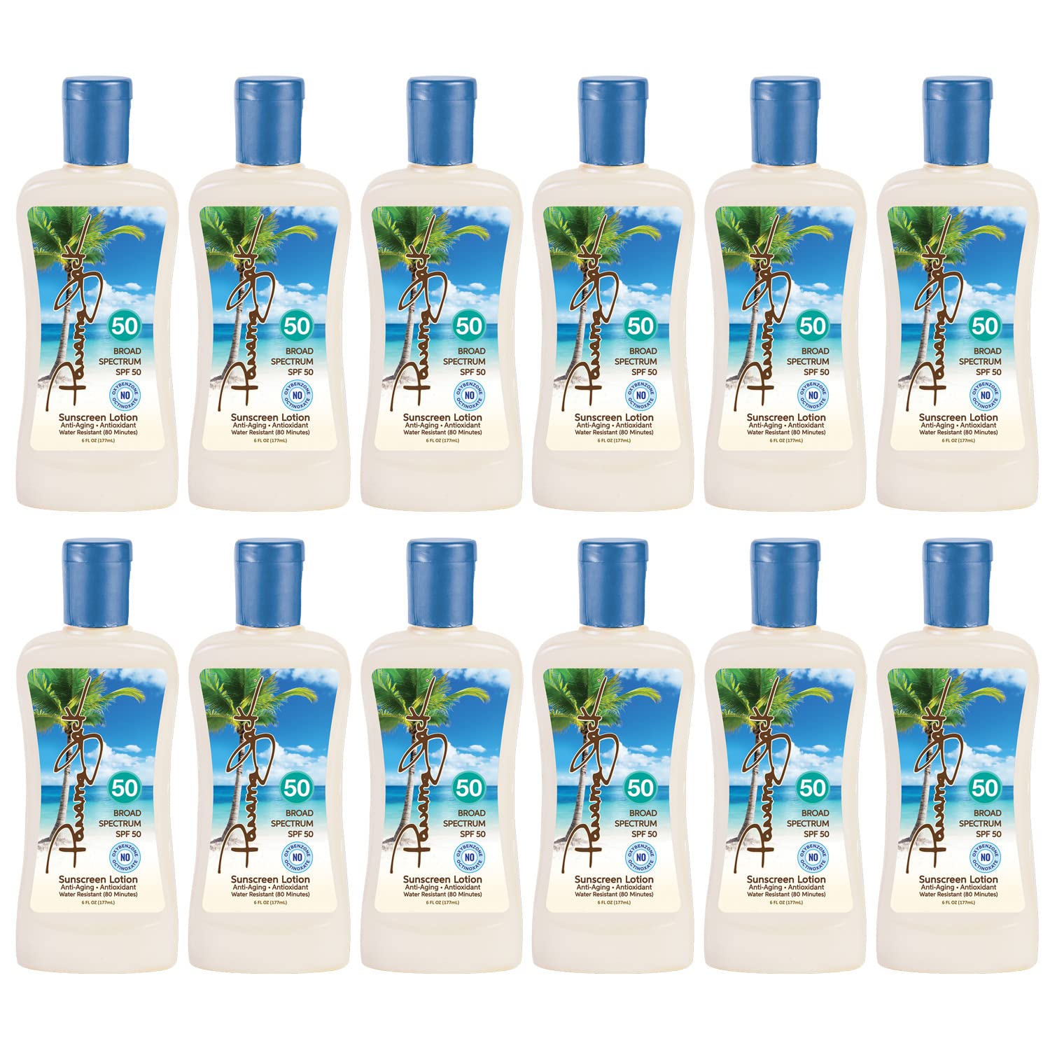 Panama Jack Sunscreen Suntan Lotion - Spf 50, Broad Spectrum Uva/Uvb Protection, Paba, Paraben, Gluten & Cruelty Free, 6 Fl Oz (