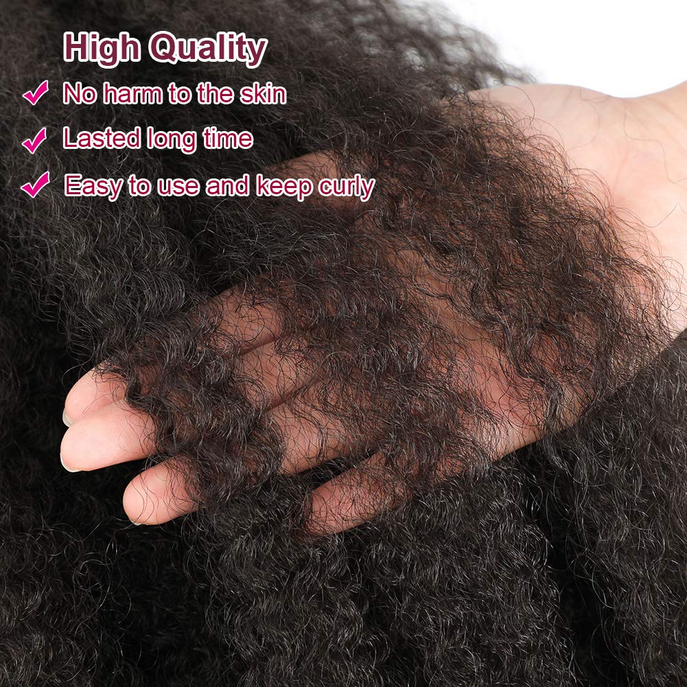 Dansama Marley Hair 24 Inch Marley Twist Double Strand Kinky Twist Braiding Hair Marley Hair For Butterfly Locks Crochet Hair Ex