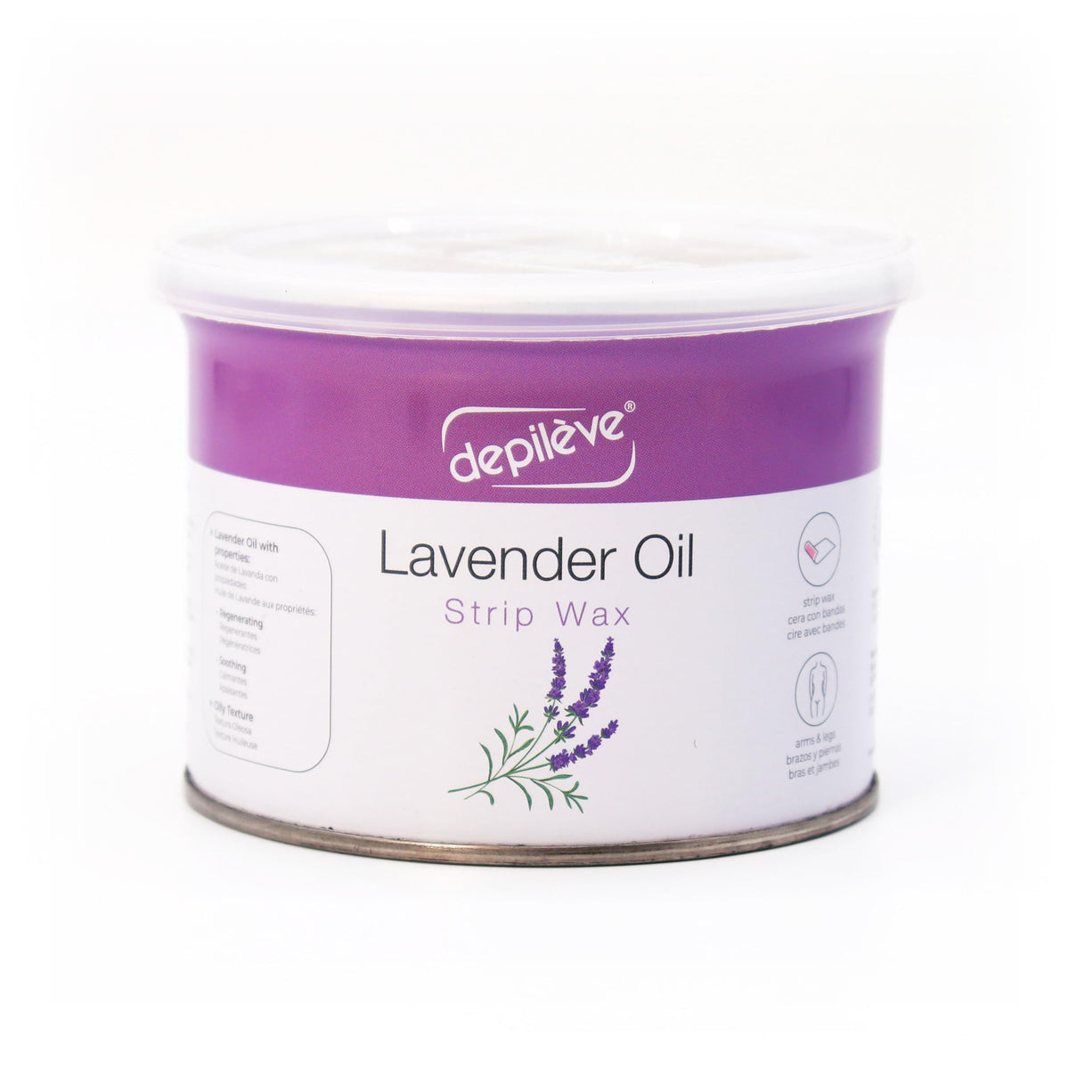 Depileve Hair Removal Wax - Lavender Rosin Wax for Sensitive Skin - Full-Body Wax - Ideal for Delicate Areas - Moisturizing Stri