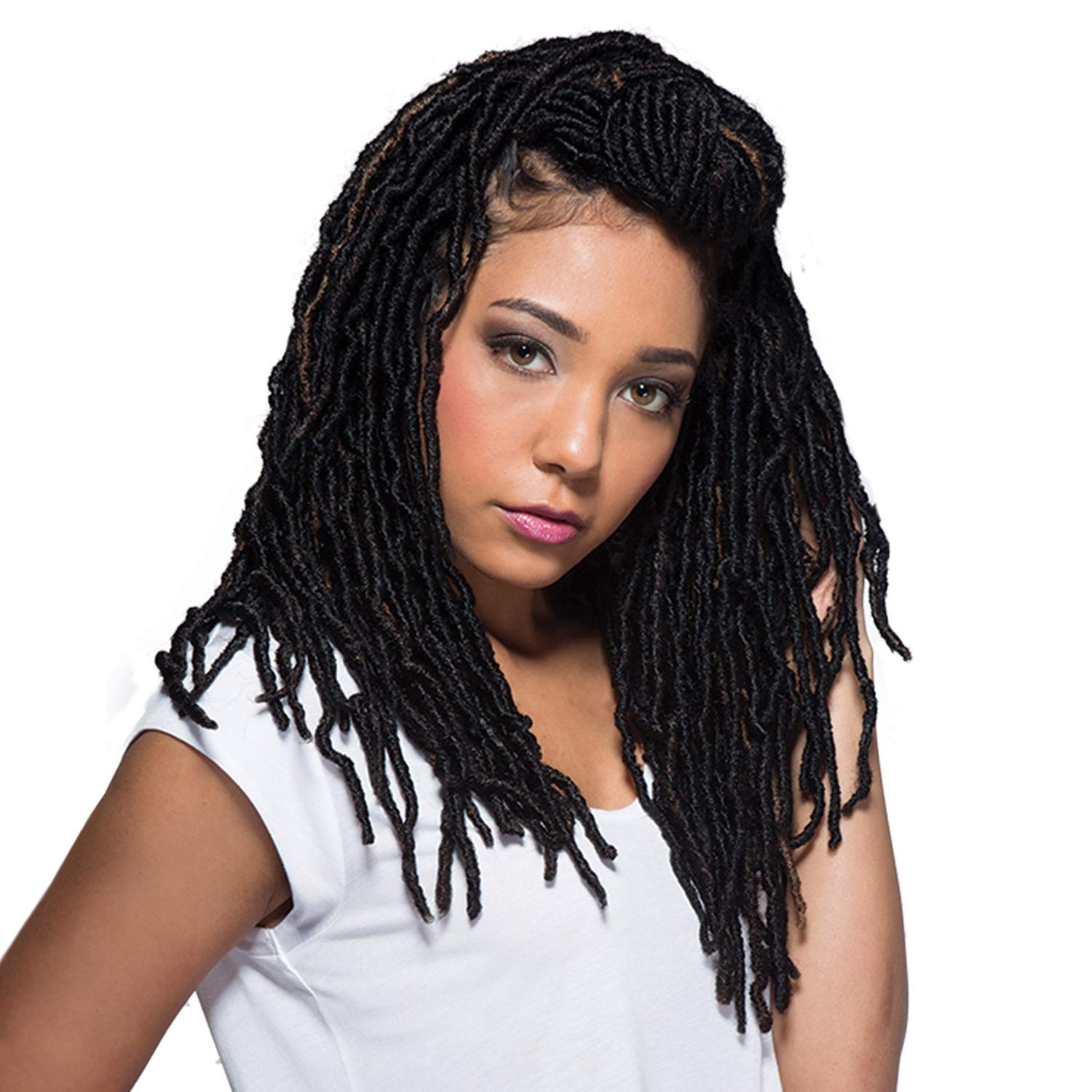 Bobbi Boss Synthetic Hair Crochet Braids African Roots Braid Collection Nu Locs 14 (4-PACK, 27)