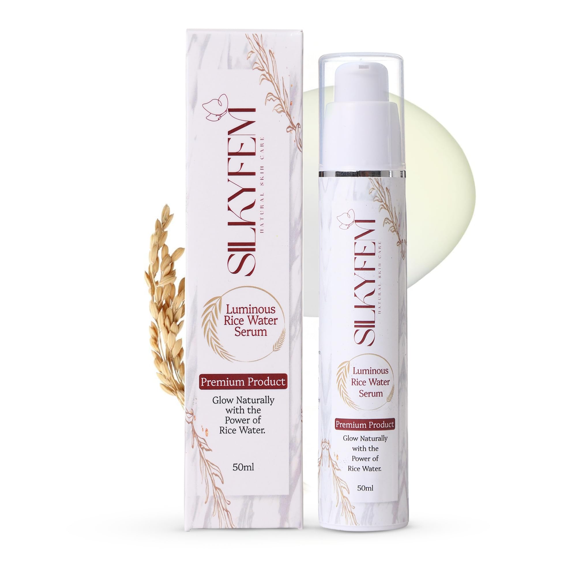 Silkyfem Rice Water Face Serum  5% Niacinamide & Hyaluronic Acid | Niacinamide Serum For Oily Skin | Serum For Pigmentation And