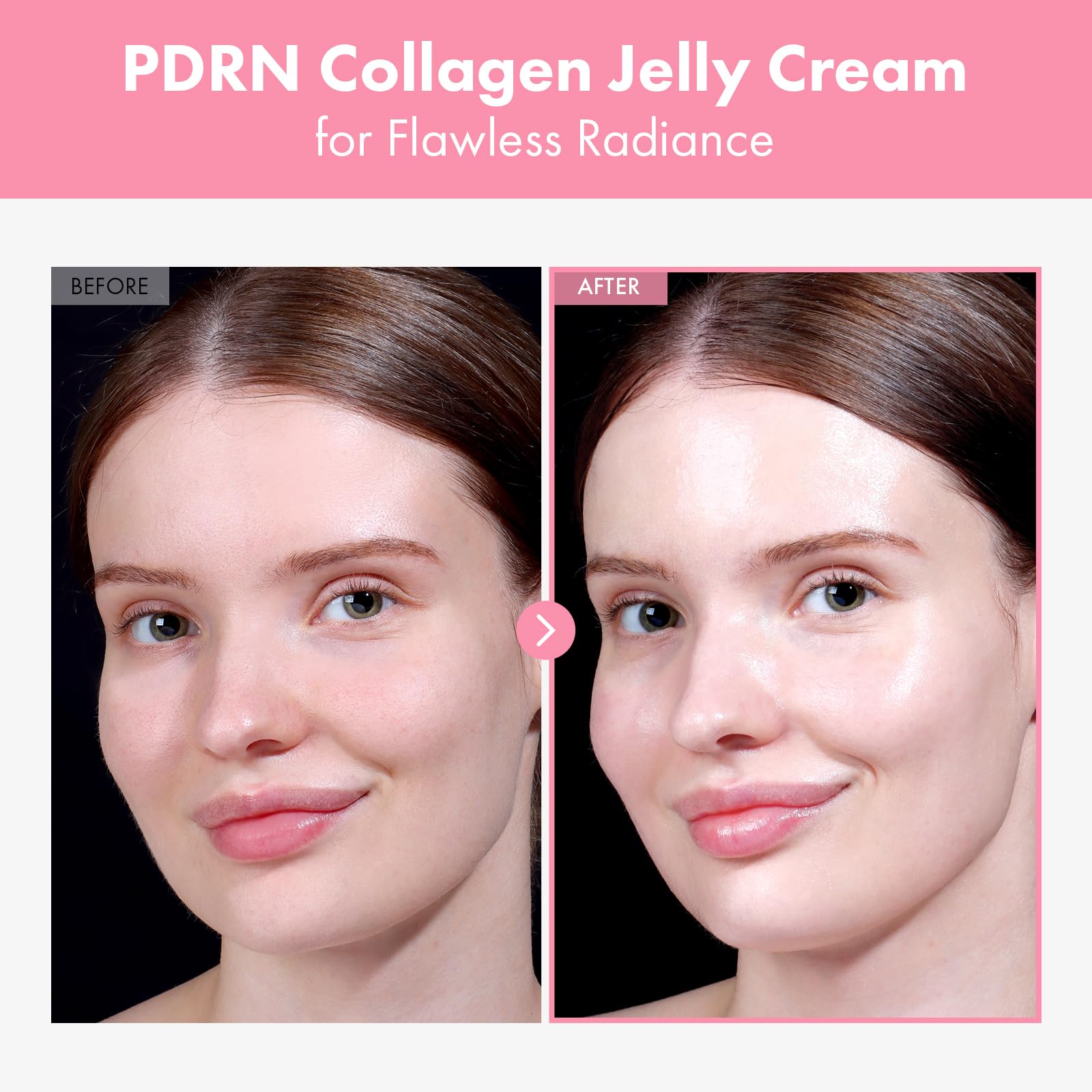 TOSOWOONG PDRN Collagen Jelly Cream, 5,000ppm Salmon DNA PDRN, Niacinamide, Hydrolyzed Collagen, Glow, Hydrating, Firming, Uneve
