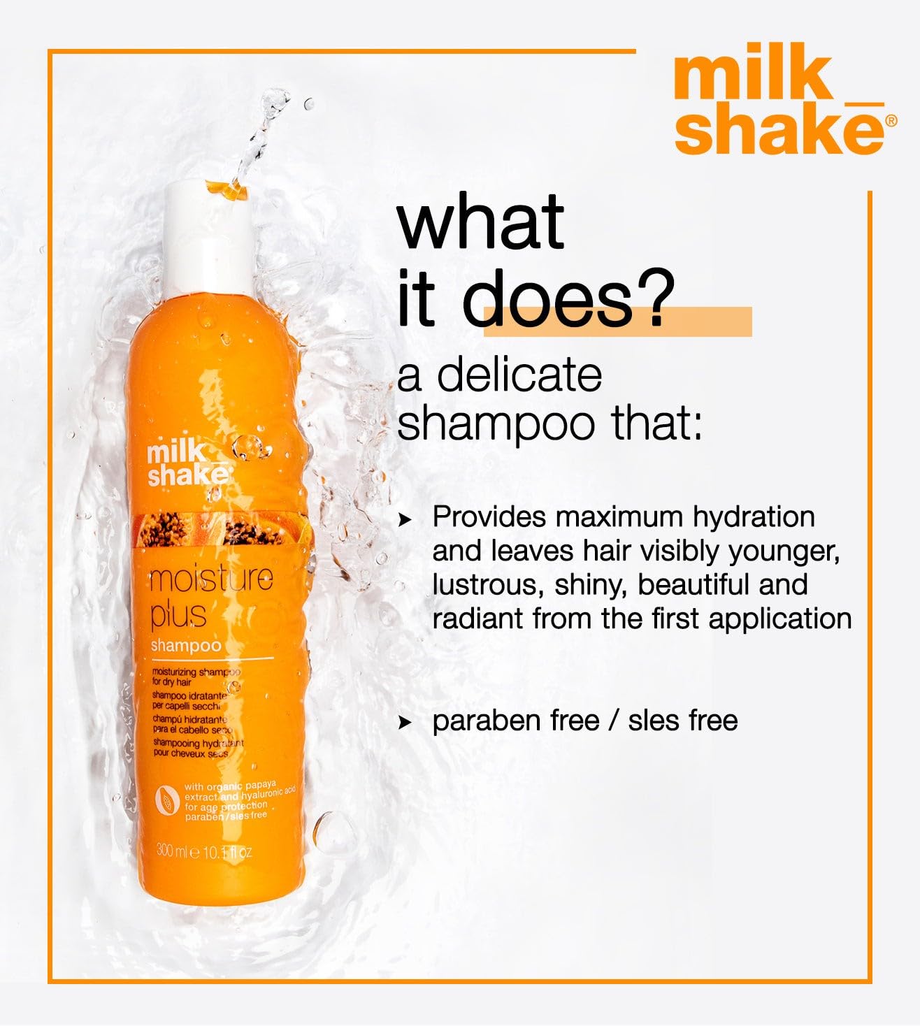 milk_shake Moisture Plus Shampoo, 101 Fl Oz